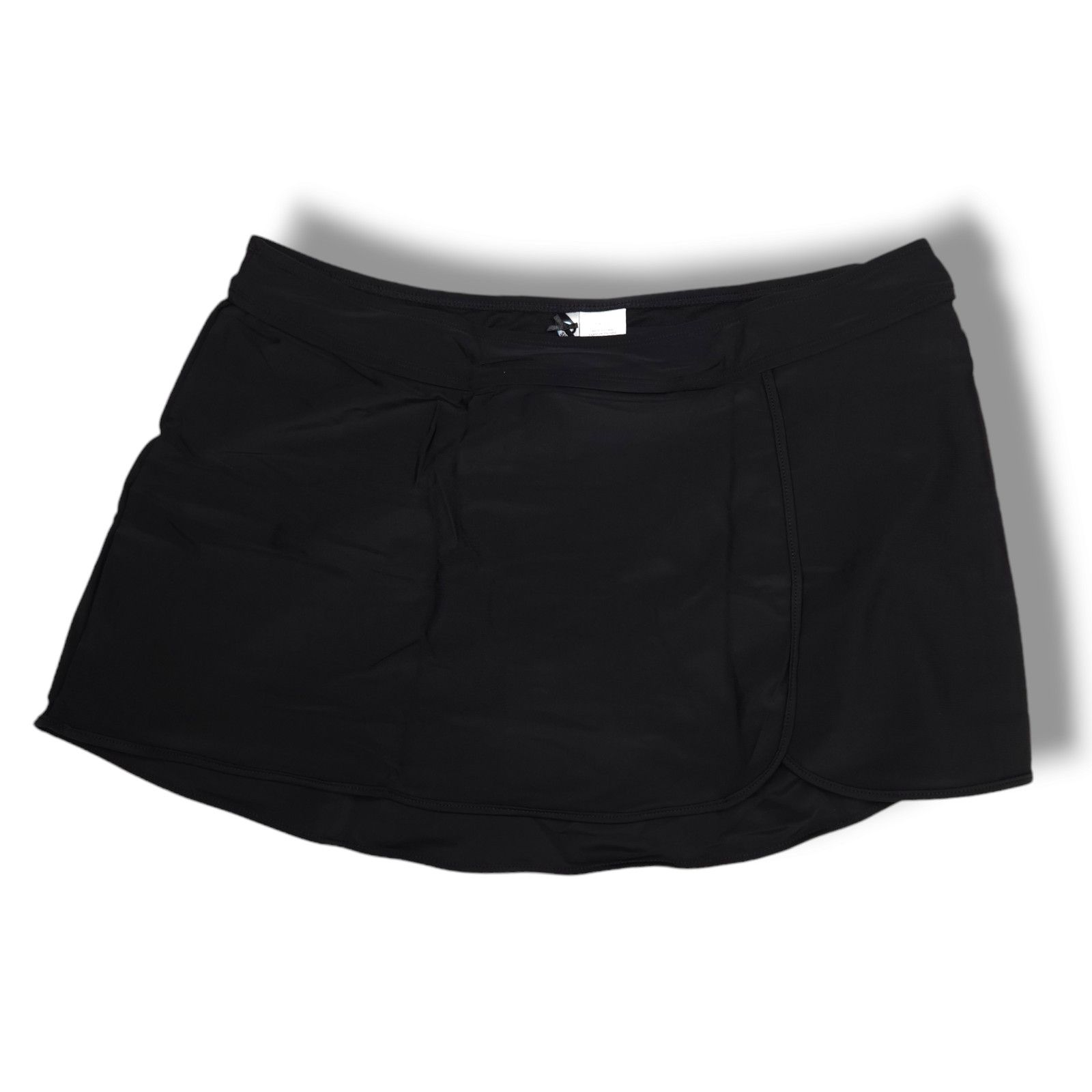 NWT Simply Swim Modest Swim Skirt Skort Bottom Sz. 18W Black, Women's