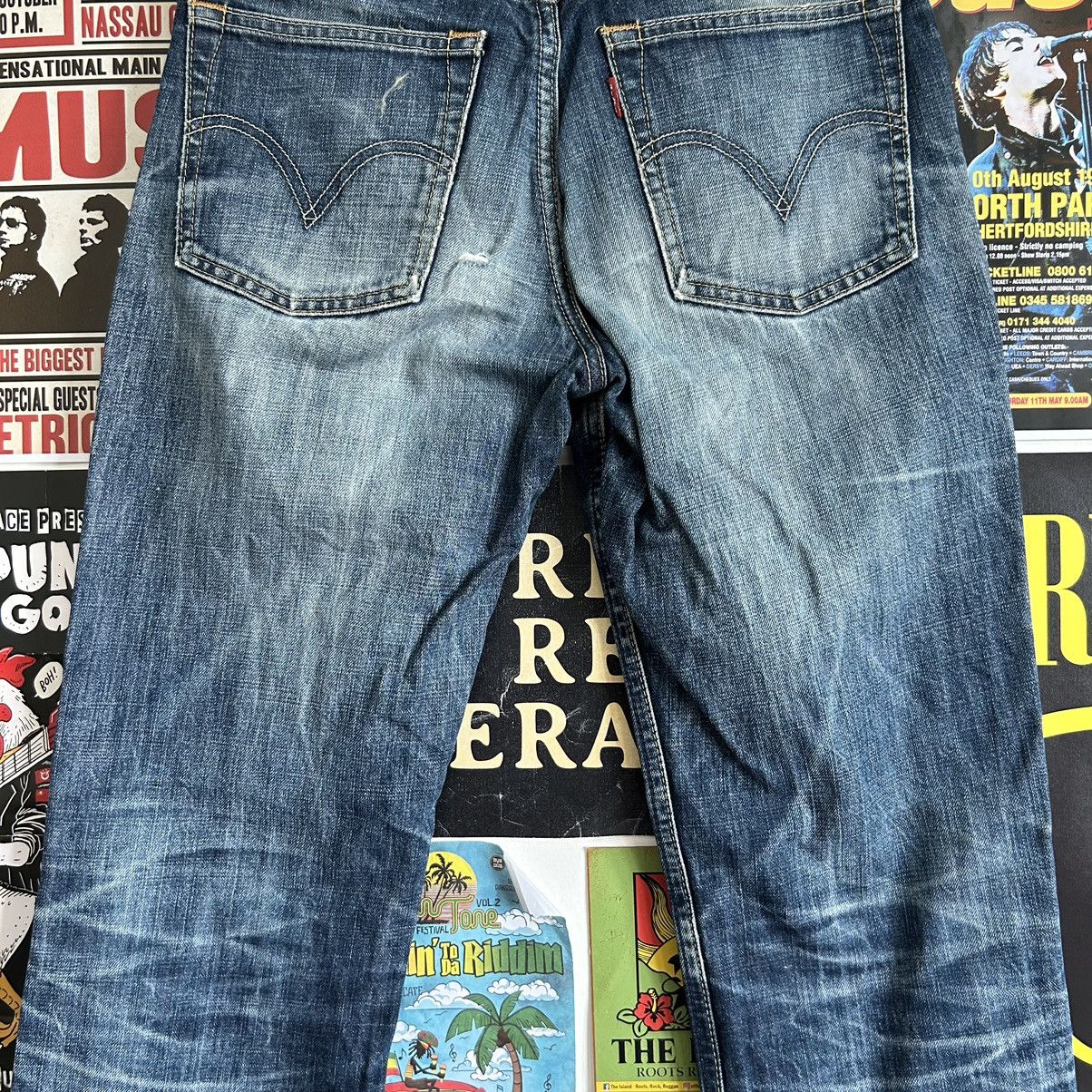 Levi's Vintage Levi’s 502 Y2K Japanese Distressed Denim Size US 30 / EU 46 - 14 Thumbnail