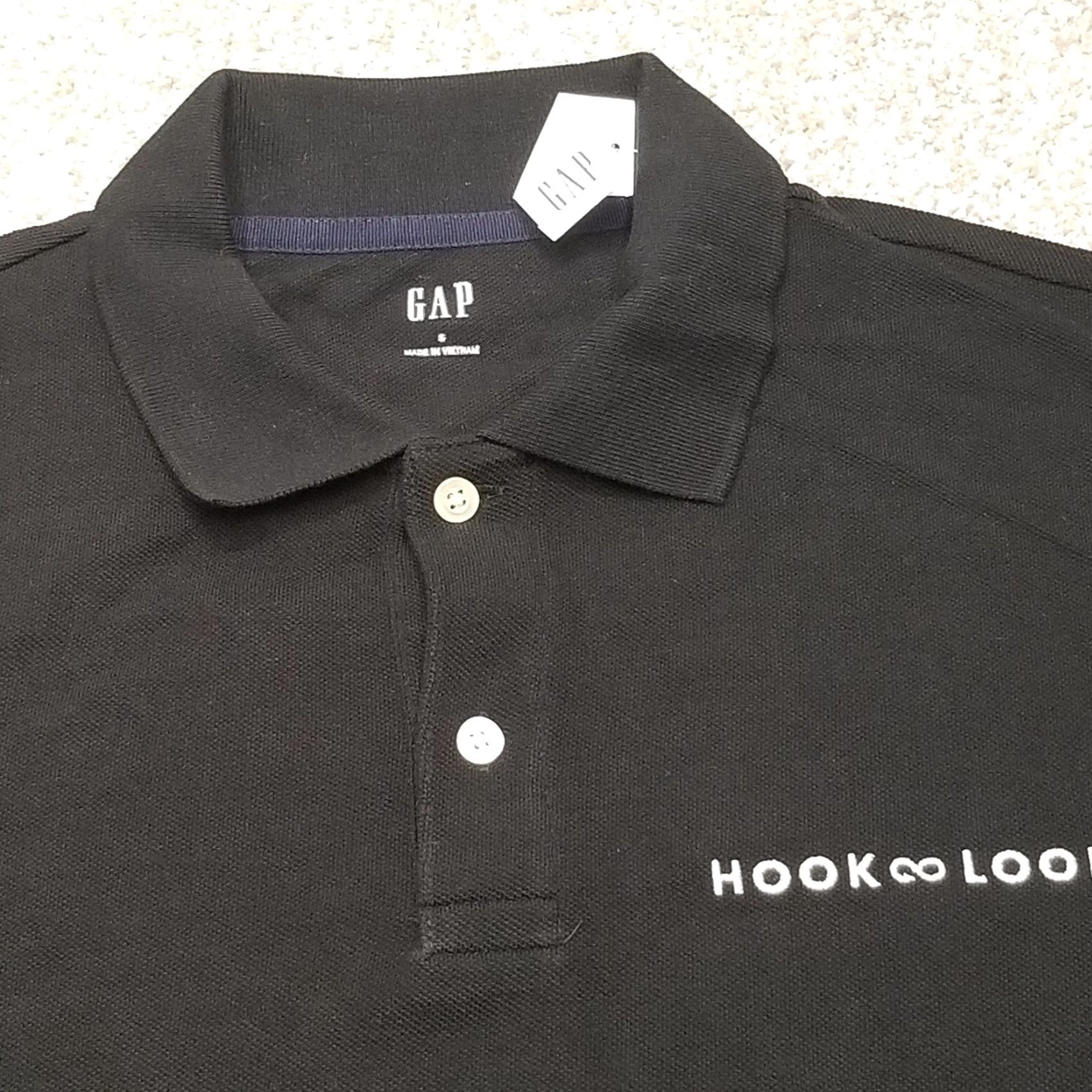 Gap Gap Polo Shirt Men S Black 100% Cotton Casual Golf Fishing Outdoor Embroidered Hook Loop Clothing Size US S / EU 44-46 / 1 - 2 Thumbnail