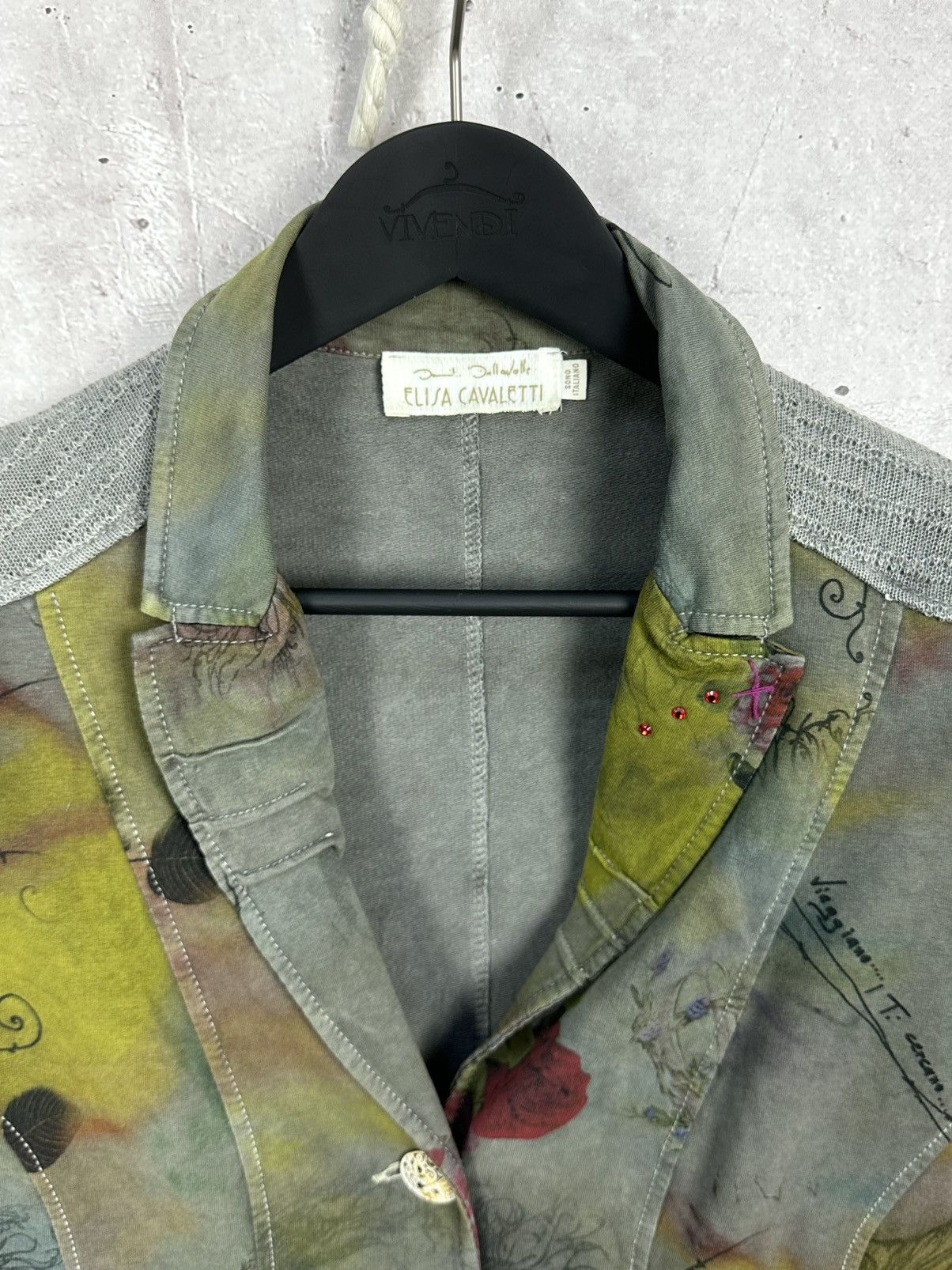Elisa Cavaletti Elisa Cavaletti Sono Italiano Printed Long Sleeve Blazer Size M / US 6-8 / IT 42-44 - 3 Thumbnail