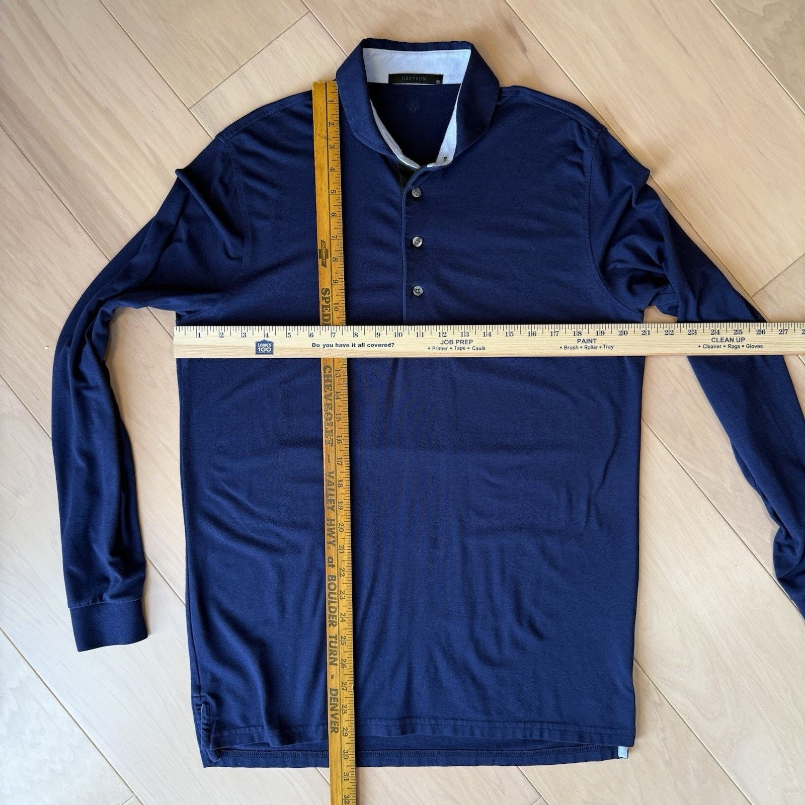 Other Greyson Apache Polo Shirt Medium Navy Long Sleeve Golf Size US M / EU 48-50 / 2 - 3 Thumbnail