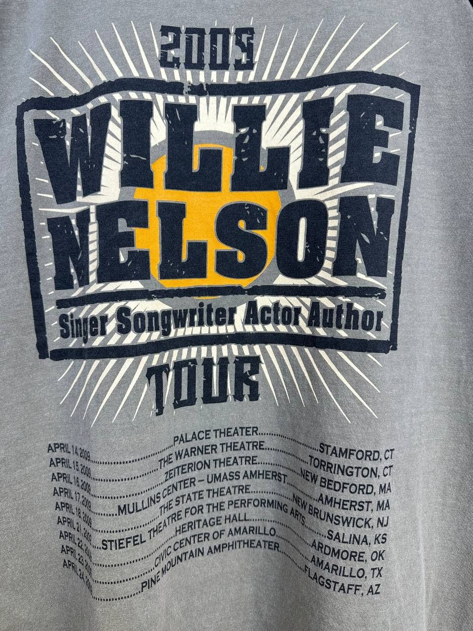 Vintage Willie Nelson 2009 Spirit Tour 3/4 Sleeve Graphic T-Shirt Size US L / EU 52-54 / 3 - 8 Thumbnail