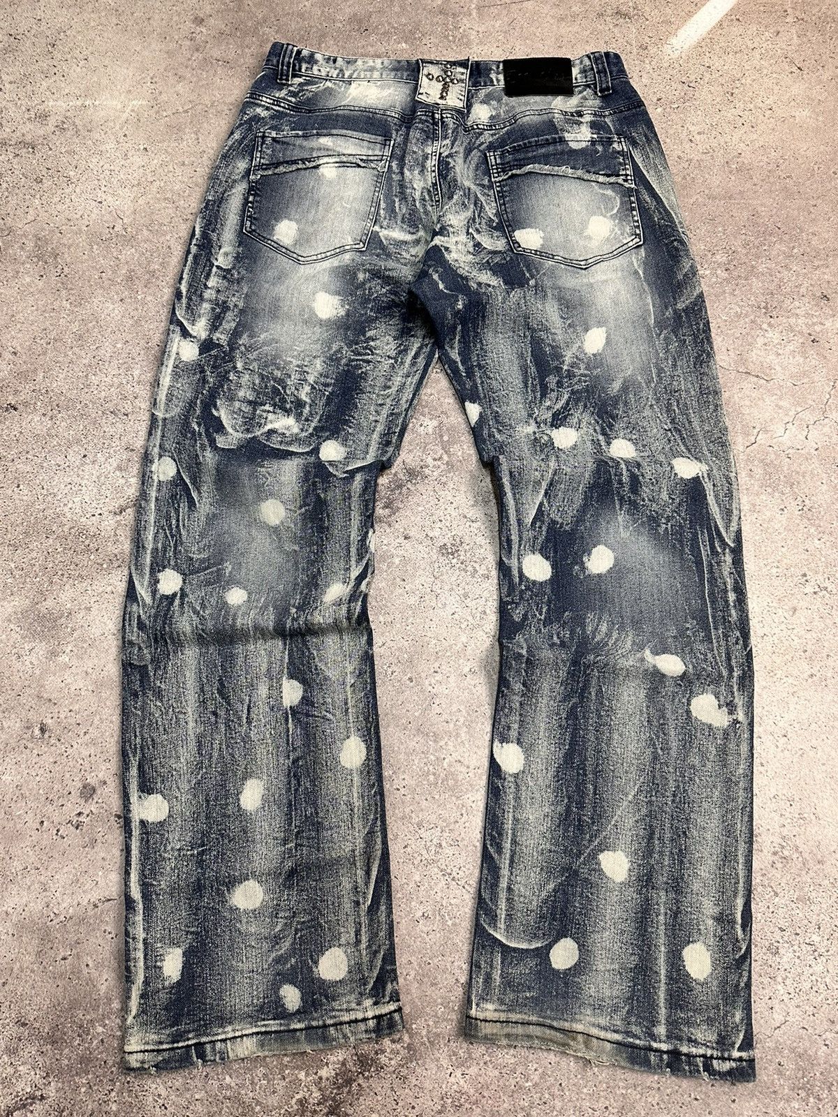 Tornado Mart Vintage Gothic Cargo pants Ed Hardy style Chrome Chest Y2K Size US 34 / EU 50 - 8 Thumbnail