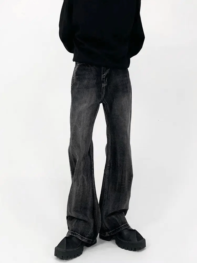 Japanese Brand × Jean Black Street Style Wide Leg Jeans Size US 34 / EU 50 - 1 Thumbnail