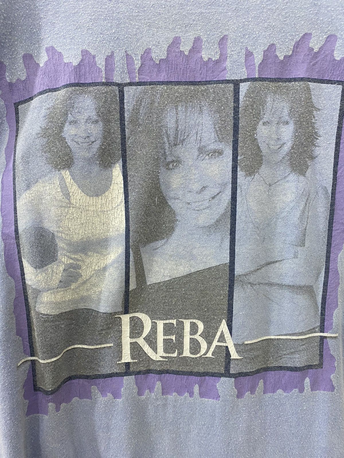 Band Tees VINTAGE 90s REBA country singer / songwriter rare tee shirt Size US L / EU 52-54 / 3 - 3 Thumbnail