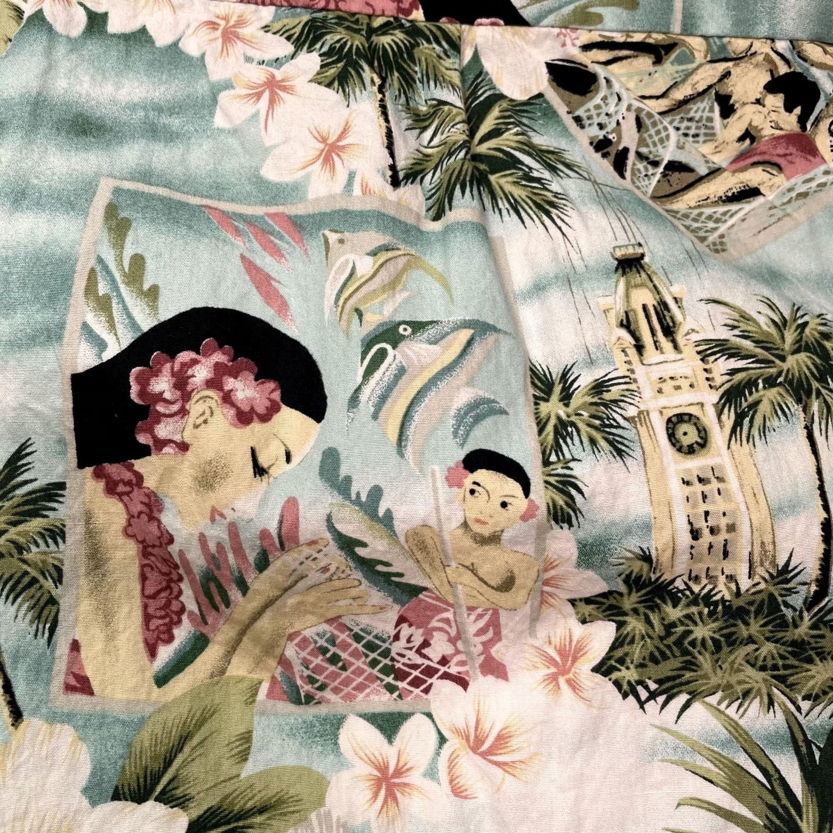 ALOHAS RJC Shirt Mens 4XL Hawaiian Aloha Cotton Short Sleeve Button Up Hawaii USA Multicolor Floral Size US XXL / EU 58 / 5 - 5 Thumbnail