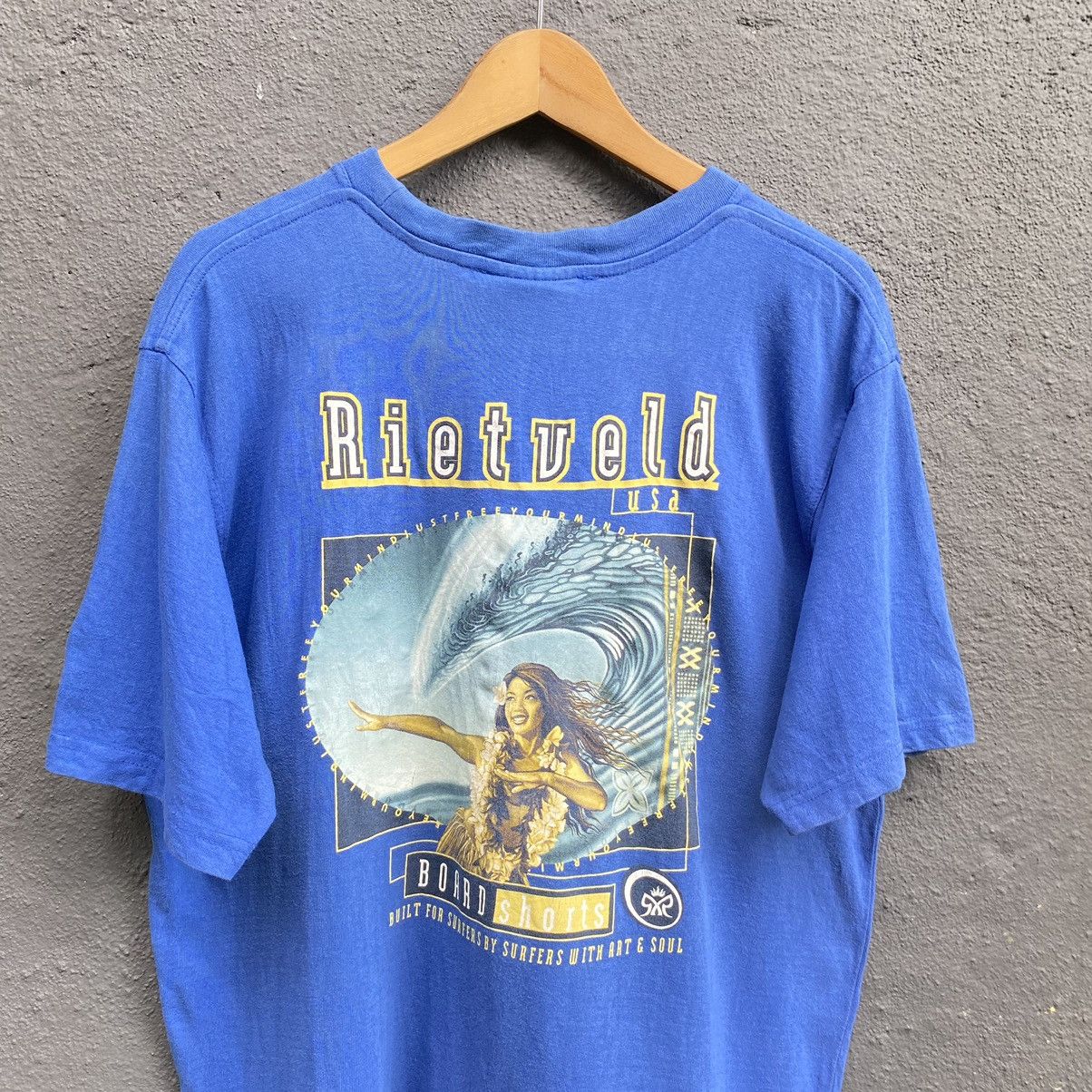 Vintage Thrashed Faded Vintage 90s Rietveld USA Surf ERD GRUNGE TEE Size US XL / EU 56 / 4 - 2 Thumbnail