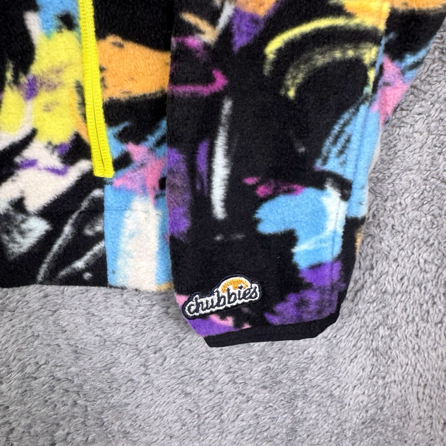 Chubbies Chubbies Jacket Mens M Fleece Pullover 1/4 Zip Abstract Neon Geometric Sweater Jacket Size US M / EU 48-50 / 2 - 4 Thumbnail