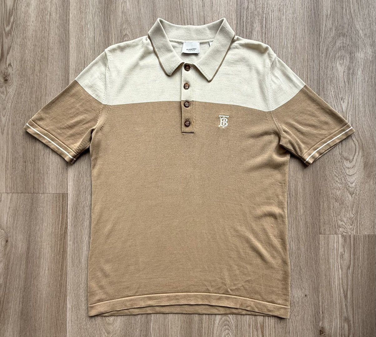 Burberry Burberry London Beige Polo T-Shirt Size US XS / EU 42 / 0 - 1 Thumbnail