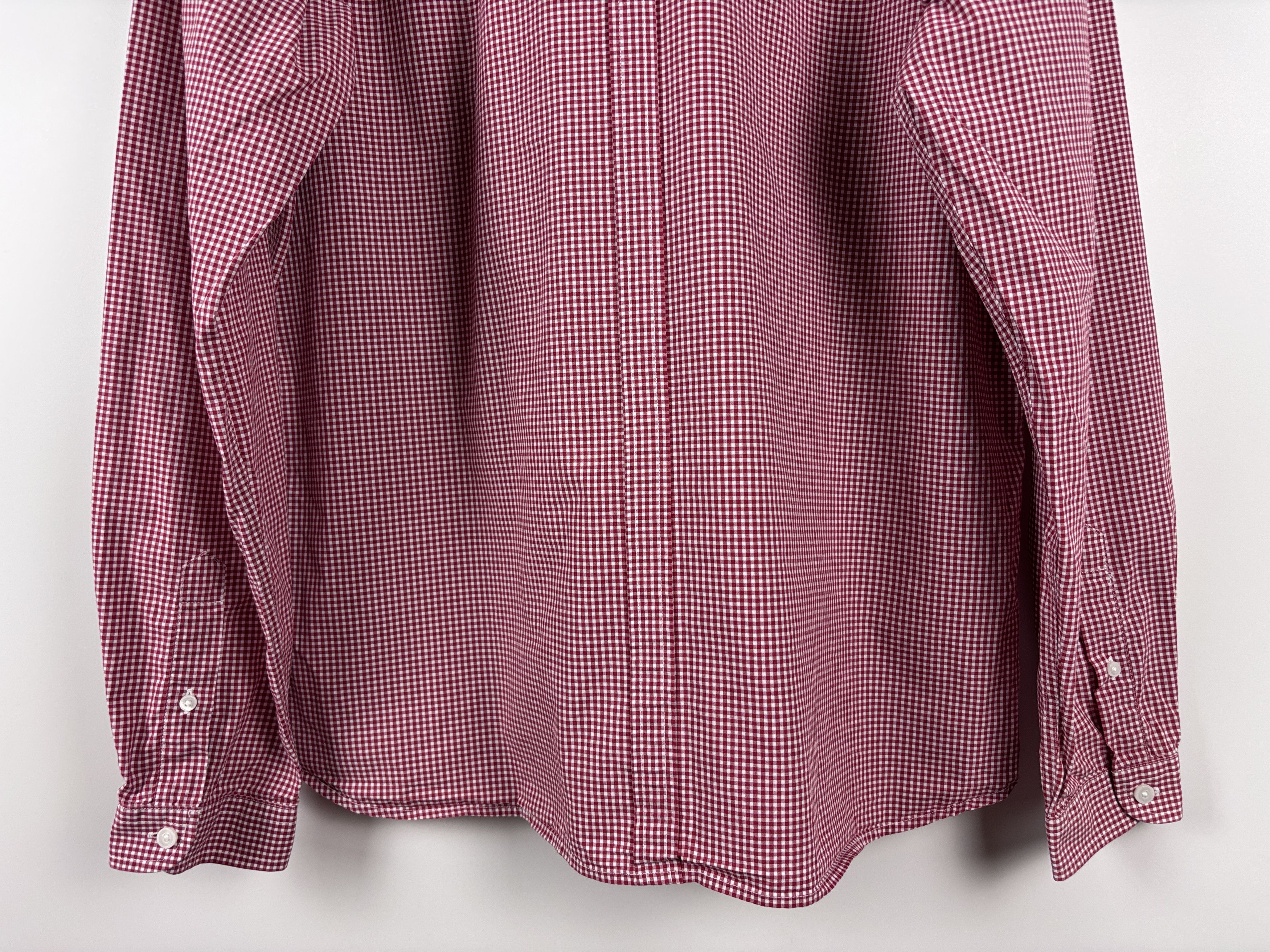 Fred Perry Fred Perry Button Down Longsleeve Slim Check Shirt Red XL Size US XL / EU 56 / 4 - 6 Thumbnail