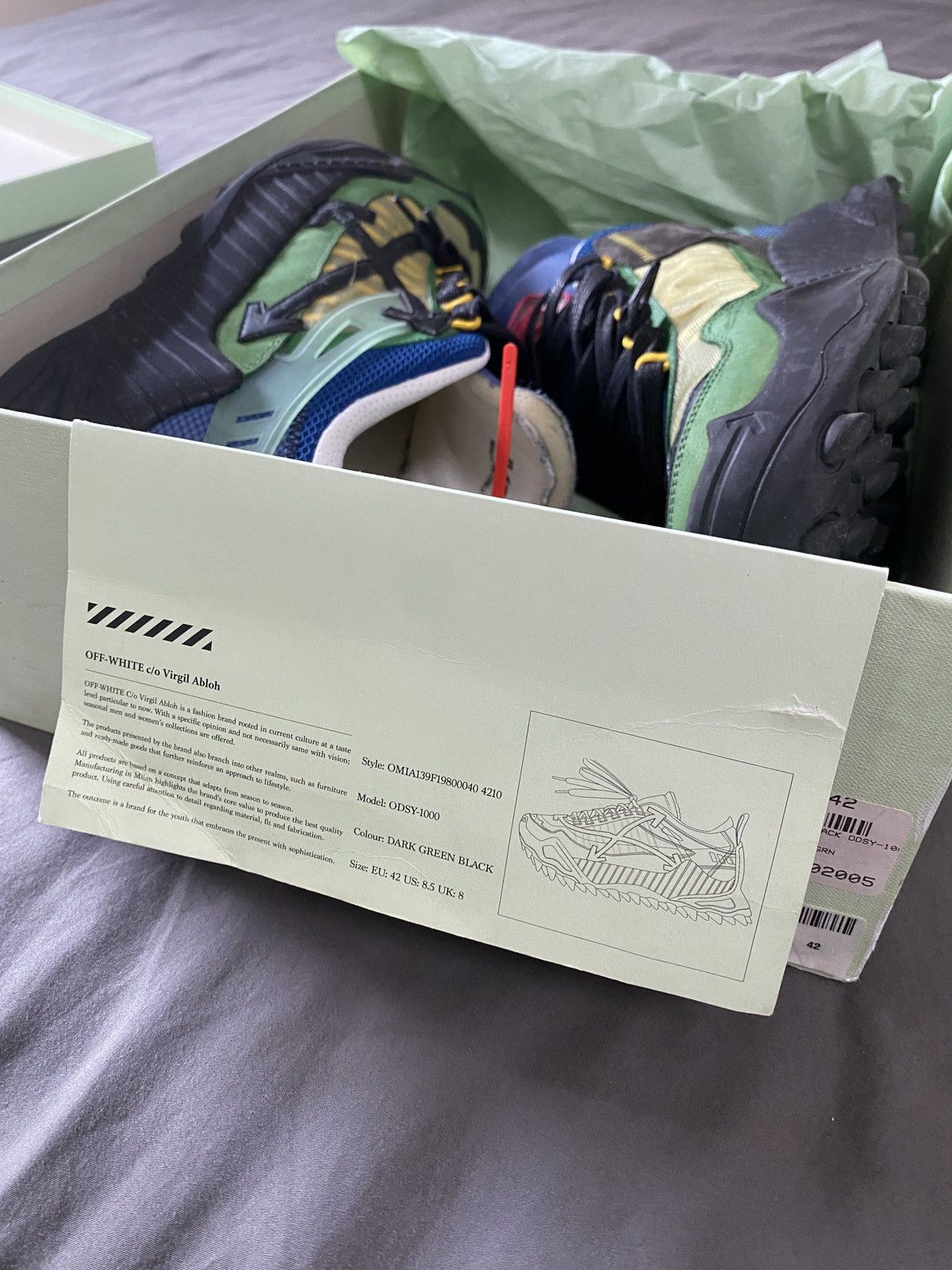 Off-White Odsy-1000 Size US 9 / EU 42 - 10 Thumbnail