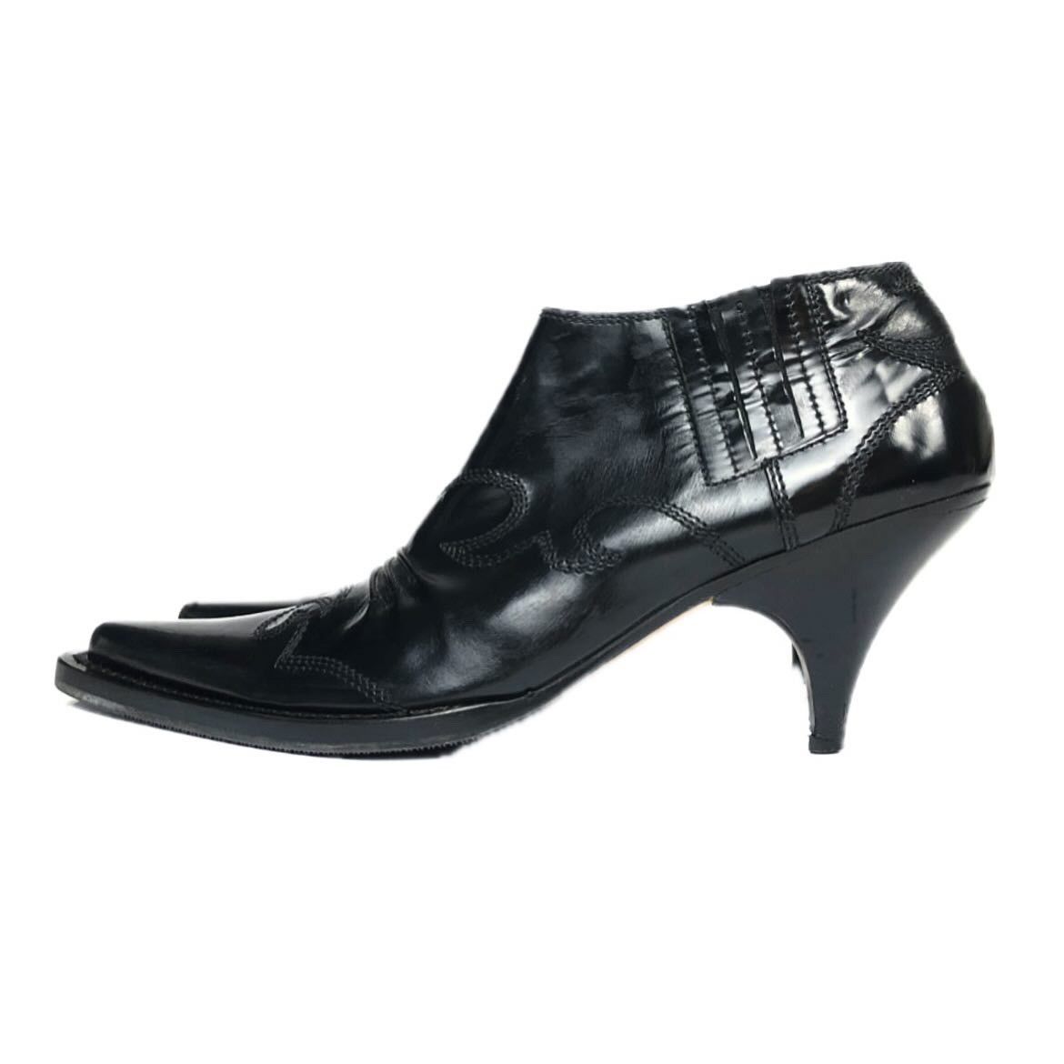 Miu Miu Miu Miu Early 2000s Cowboy Ankle Boots Size US 6.5 / IT 36.5 - 4 Thumbnail