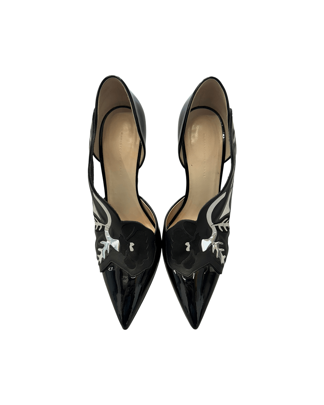 Christopher Kane Christopher Kane Patent Art Deco Pointed Toe High Heel Size US 9 / IT 39 - 6 Thumbnail