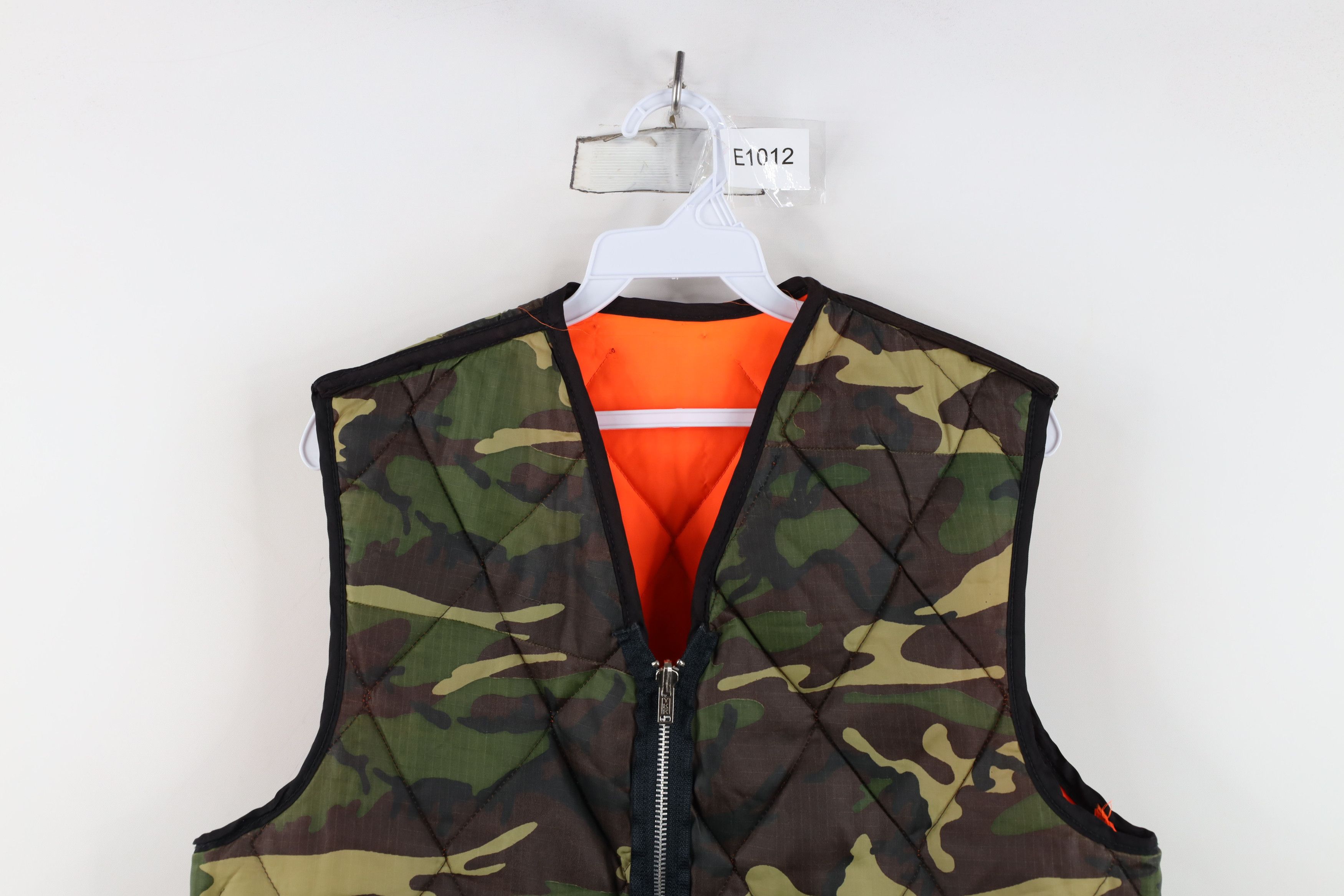 Vintage Vintage 70s Streetwear Reversible Camouflage Puffer Vest Size US L / EU 52-54 / 3 - 2 Thumbnail
