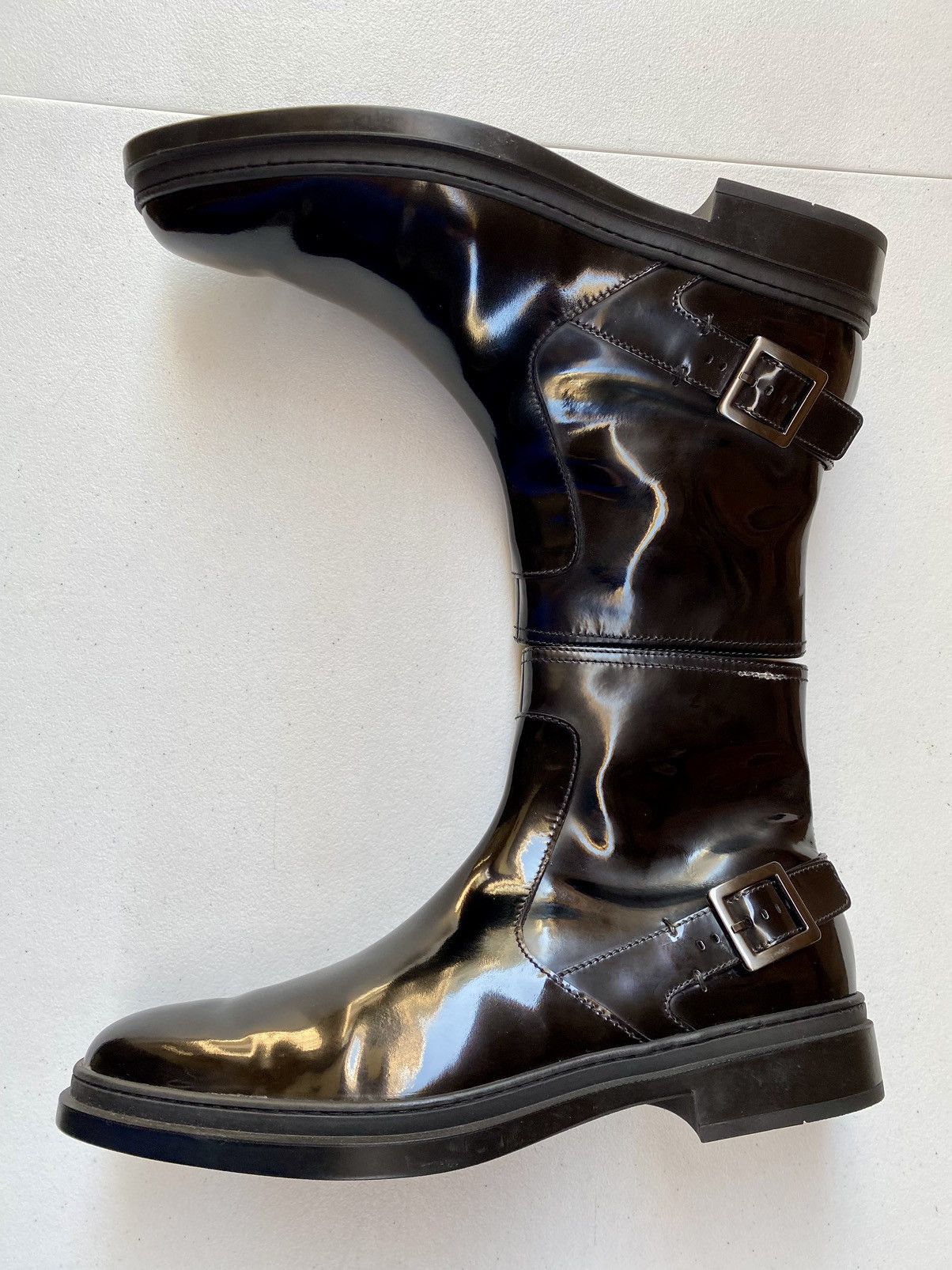 Tod's Tod’s 🇮🇹 blk naplak leather spencer motorcycle boots 11 NEW Size US 11 / EU 44 - 7 Thumbnail