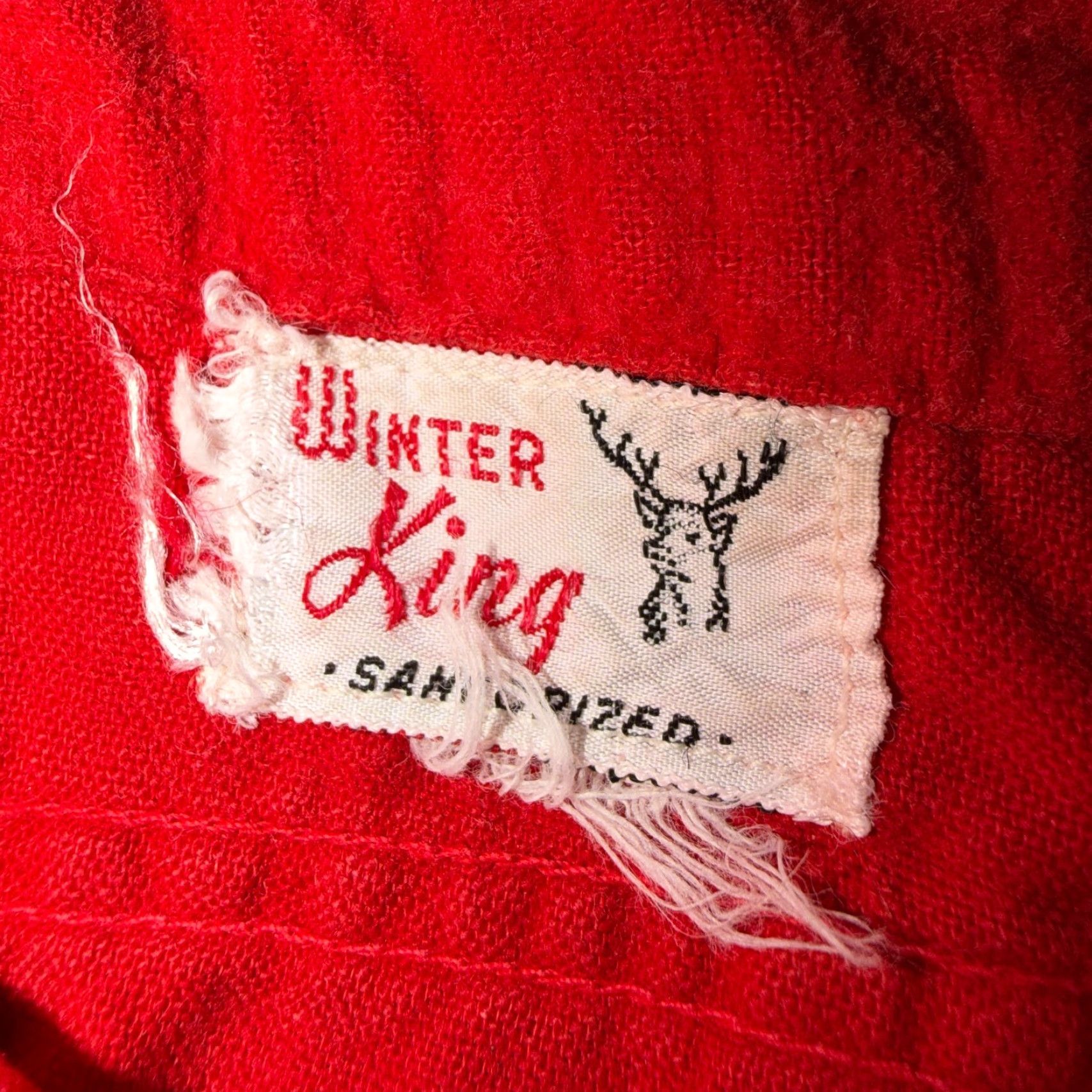 Vintage VINTAGE Winter King Cotton Flannel Shirt 40s 50s Sanforized Red Rockabilly Large Mens Button-Up Long Sleeve Plaid 60s 50s 40s Winter Fall Size US L / EU 52-54 / 3 - 5 Thumbnail