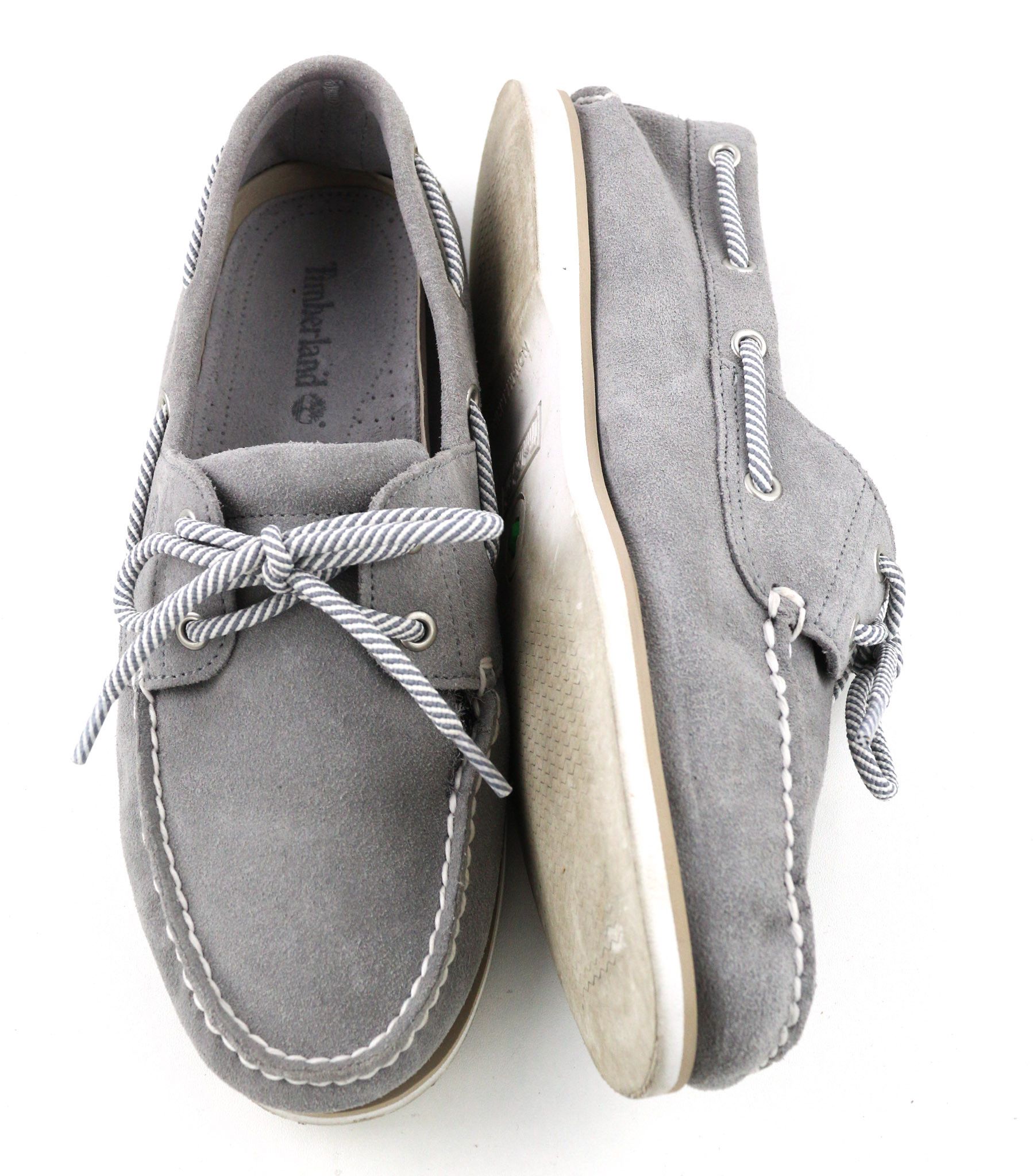 Timberland A43W1 UK10.5 Grey Leather Slip On Loafer 81009 Size US 11 / EU 44 - 5 Thumbnail
