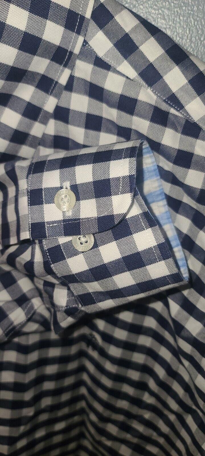 Brooks Brothers Brooks Brothers Men's Large L Blue Gingham Check Button Down Size 42R - 5 Thumbnail
