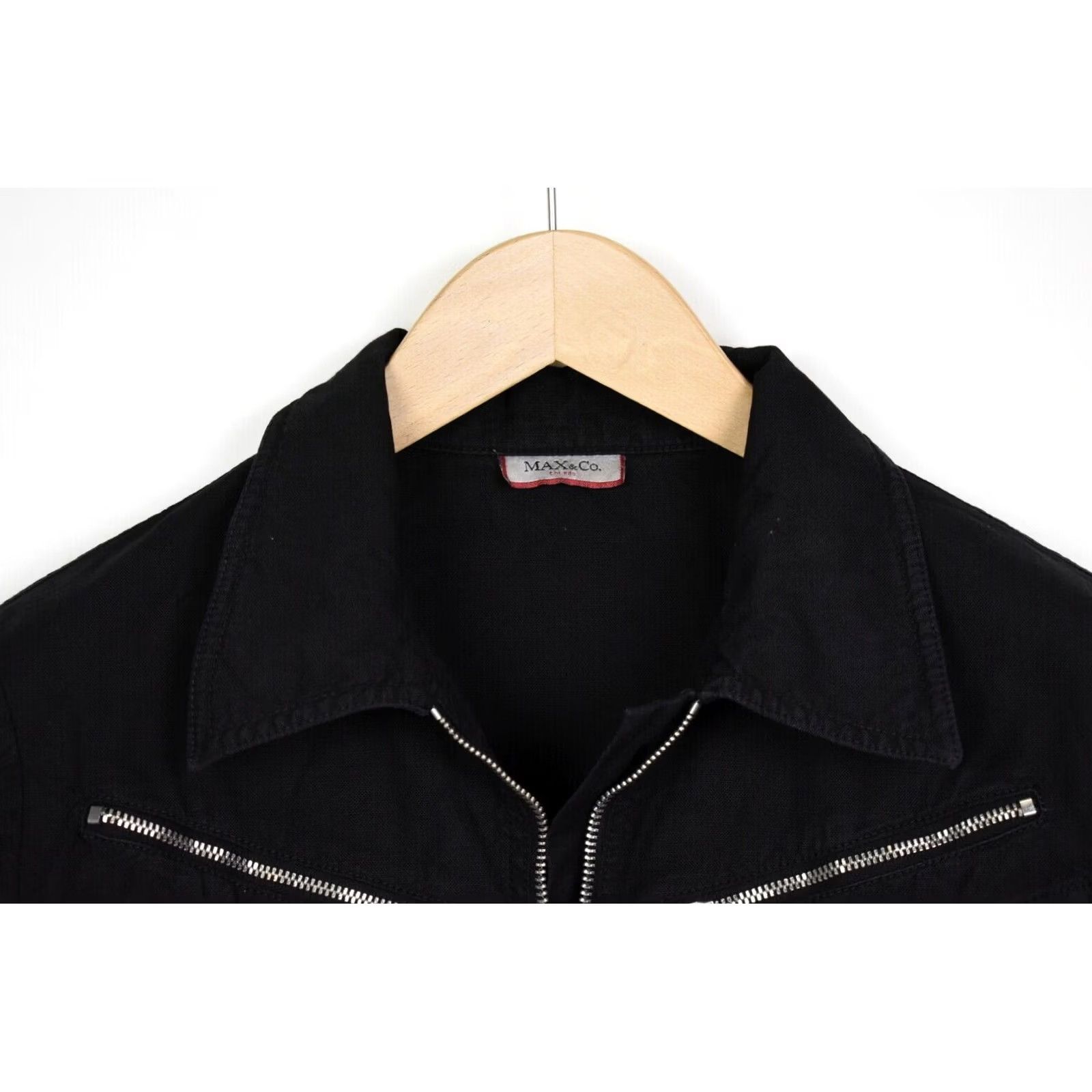 MAX&Co. Max & Co. Trends Jacket Women's EU 40 Black Full Zip Pockets Jacket Size S / US 4 / IT 40 - 5 Thumbnail