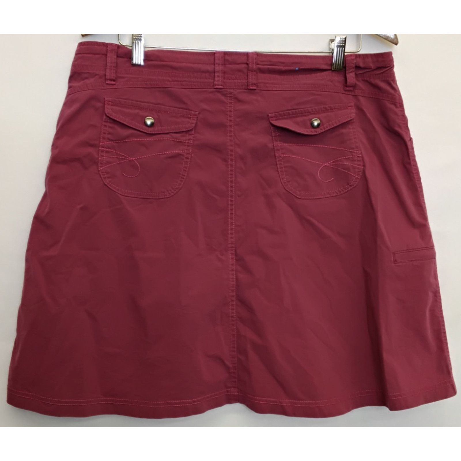 Kuhl Kuhl Denim Skirt Women's 14 Pink Whip Stitch Pockets Size 36" / US 14 / IT 50 - 3 Thumbnail