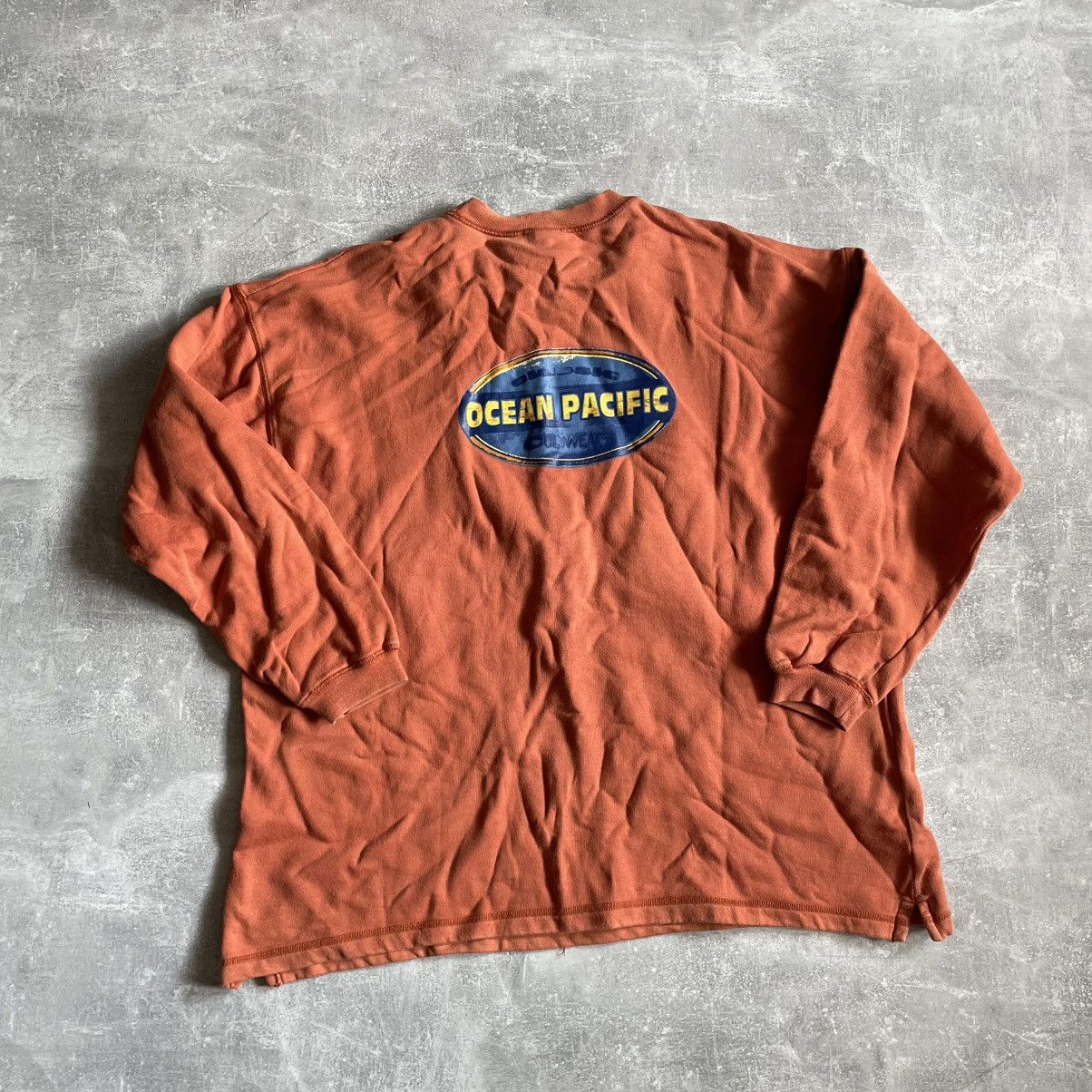90s Op Ocean Pacific Sweatshirt Big Spellout Logo baggy 80s