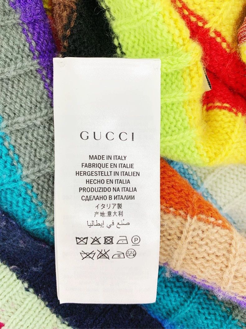 Gucci Gucci Rainbow V-neck knitted cardigan sweater 2502-Nextarro Size US S / EU 44-46 / 1 - 7 Thumbnail