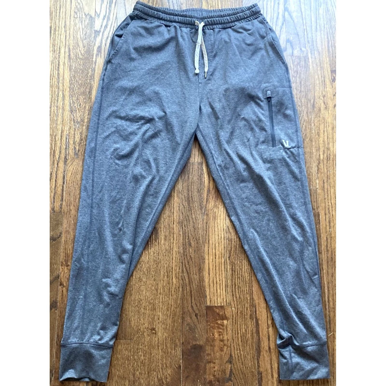 Vuori Vuori Sunday Performance Joggers Mens S Gray Drawstring Adjustable Waist Athleisure Tapered Pants Regular Fit Streetwear ח Size US 29 - 2 Thumbnail