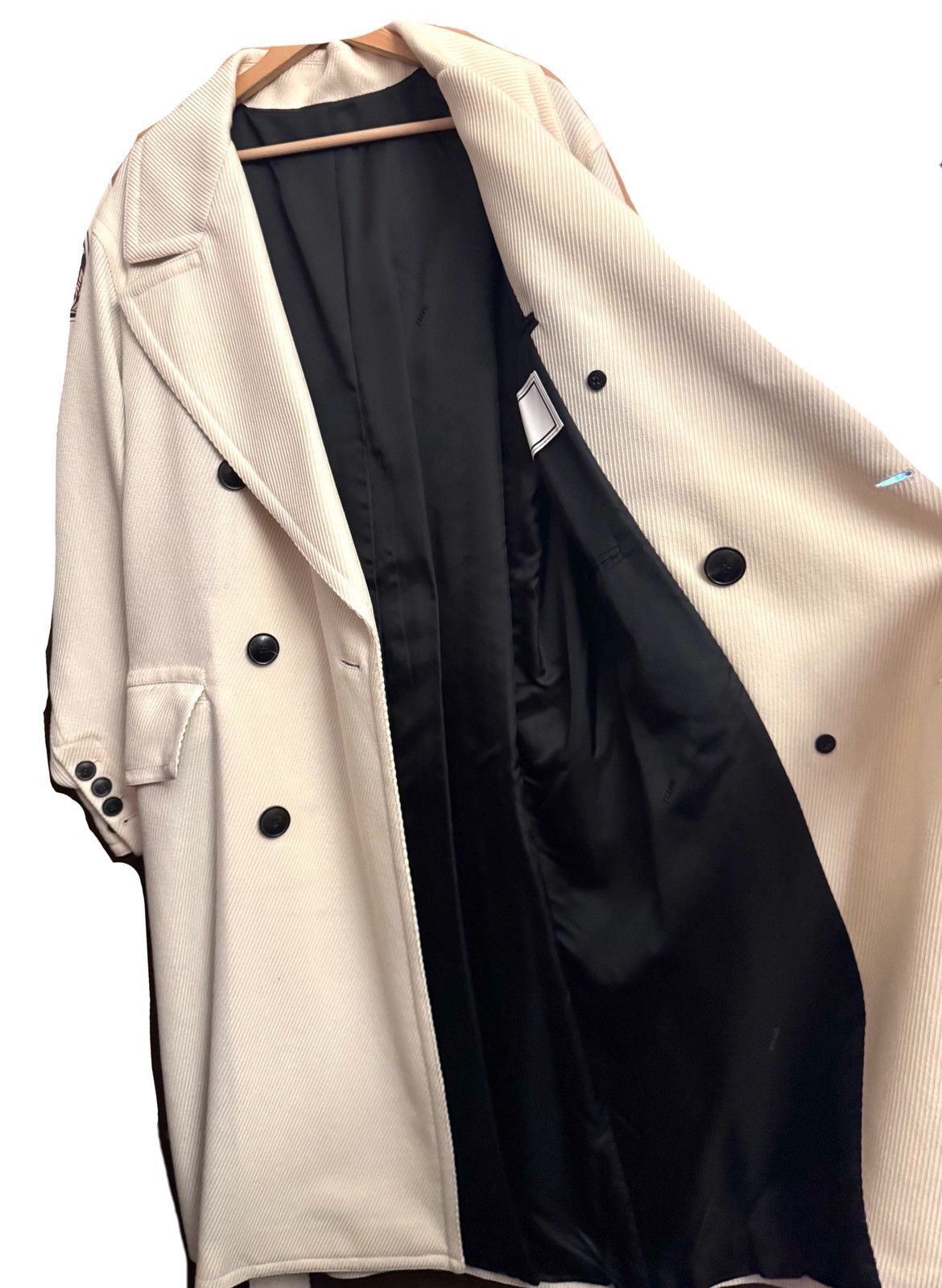 AMI Ami Paris runway fw20 cream wool coat 42 xxs men Size US XS / EU 42 / 0 - 15 Thumbnail