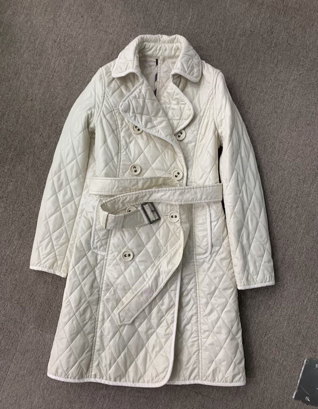 Burberry BURBERRY Limited Edition Beige Argyle Cotton Jacket Size M / US 6-8 / IT 42-44 - 1 Thumbnail