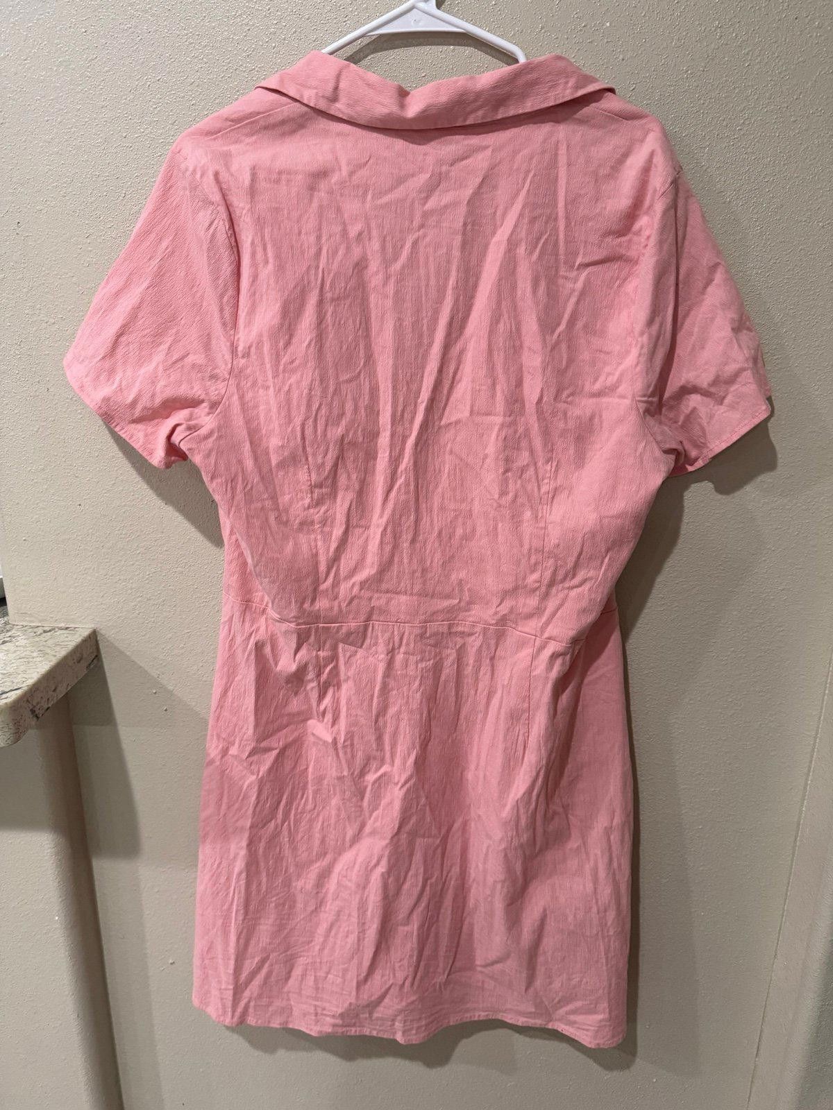 Abercrombie & Fitch Abercrombie & Fitch Pink Dress Size XLT Size XL / US 12-14 / IT 48-50 - 2 Thumbnail