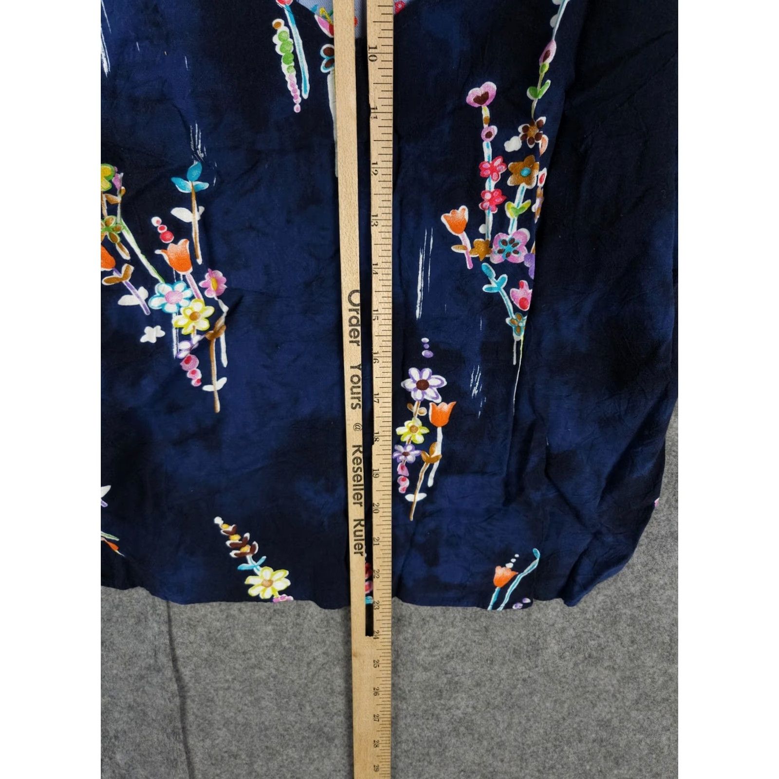 Jams World VINTAGE Jams World Strappy Tank Top Cami Women's Small Blue Floral 100% Rayon EUC Size S / US 4 / IT 40 - 5 Thumbnail