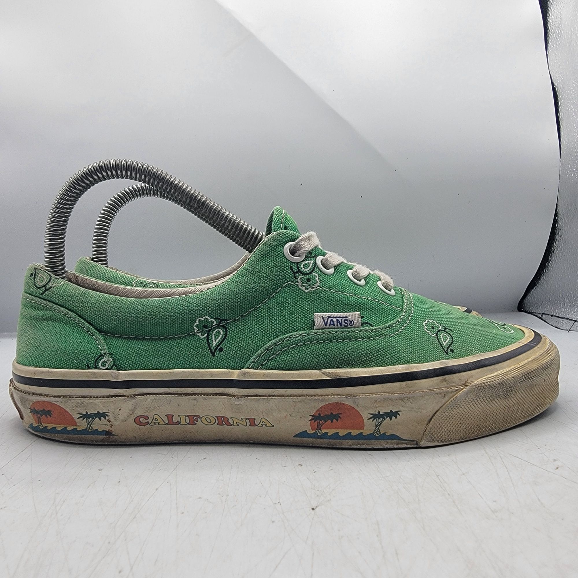 Vans Vans Vault OG Era Paisley Green Womens 7.5 Sneaker Shoes Cal Size US 7.5 / IT 37.5 - 14 Thumbnail