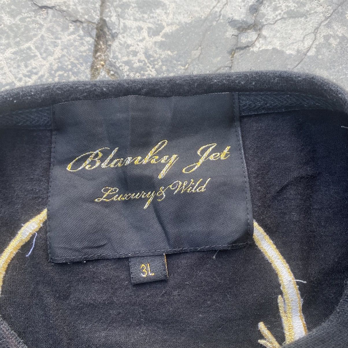 Japanese Brand Blanky Jet Glitter Gold Skull tee Size US XXL / EU 58 / 5 - 5 Thumbnail