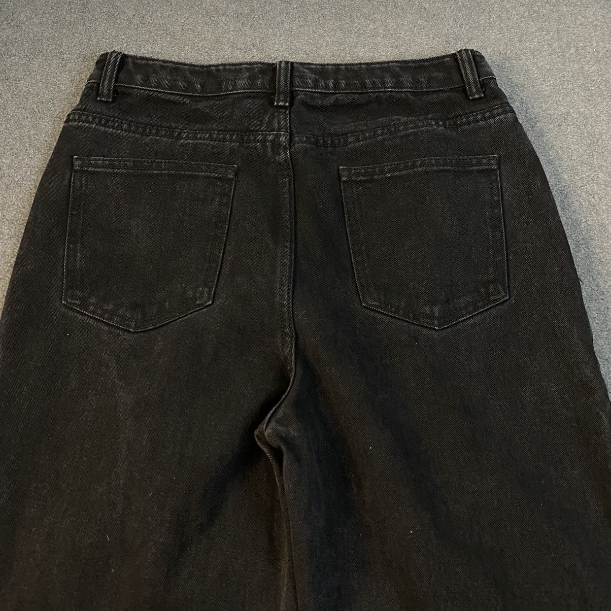 PrettyLittleThing Pretty Little Thing Black Jeans Women's High Waist Sz 8 EUC Size 30" / US 8 / IT 44 - 6 Thumbnail