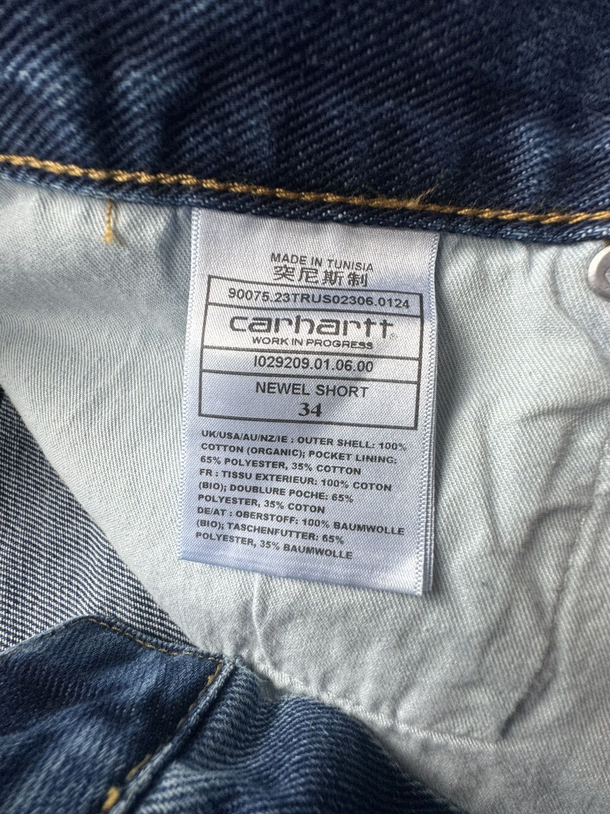 Carhartt Wip Carhartt Newel Demin Short Size US 34 / EU 50 - 4 Thumbnail