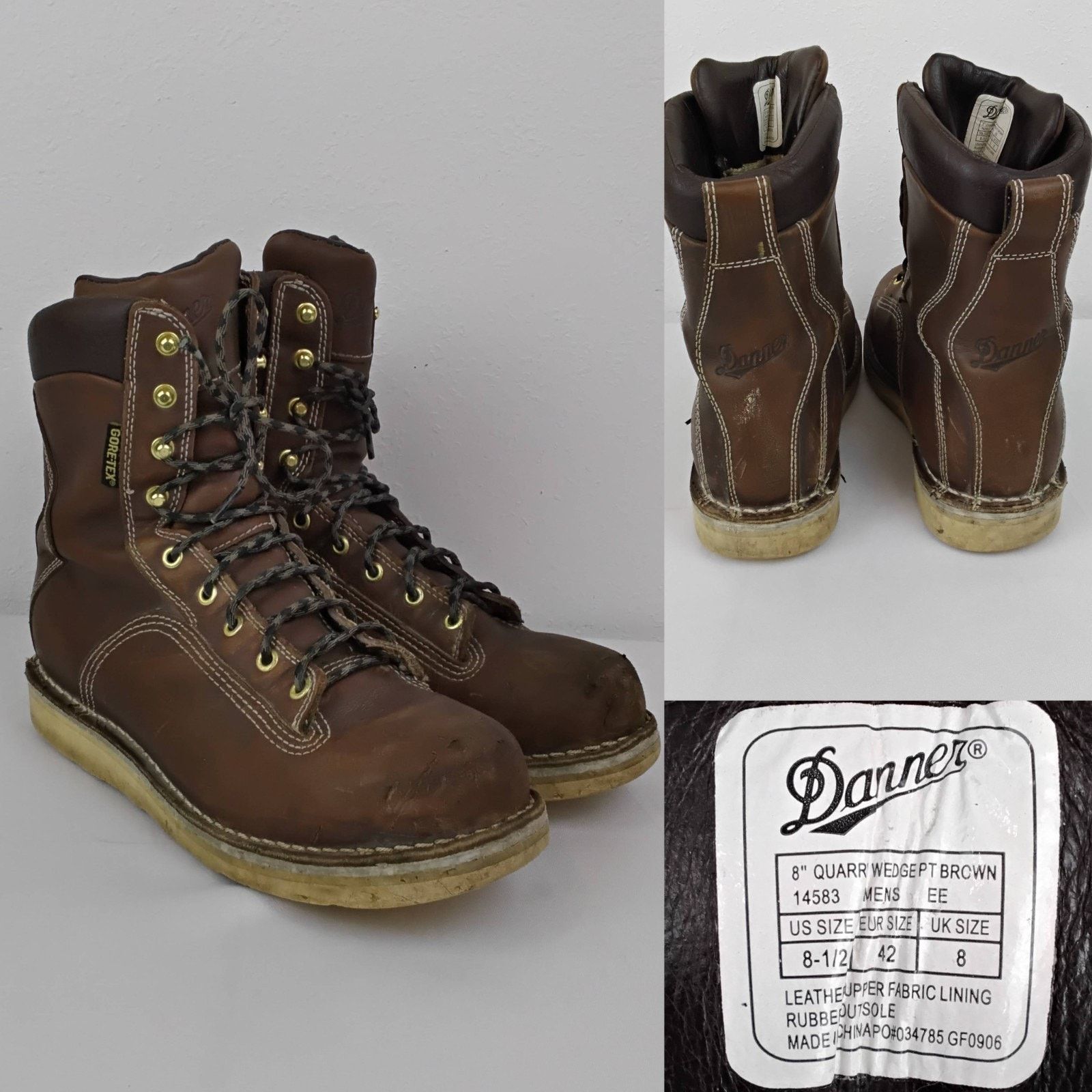 Danner Danner Work Hiking Boots Men's 8.5 Brown Leather Scuffed Size US 8 / EU 41 - 1 Thumbnail