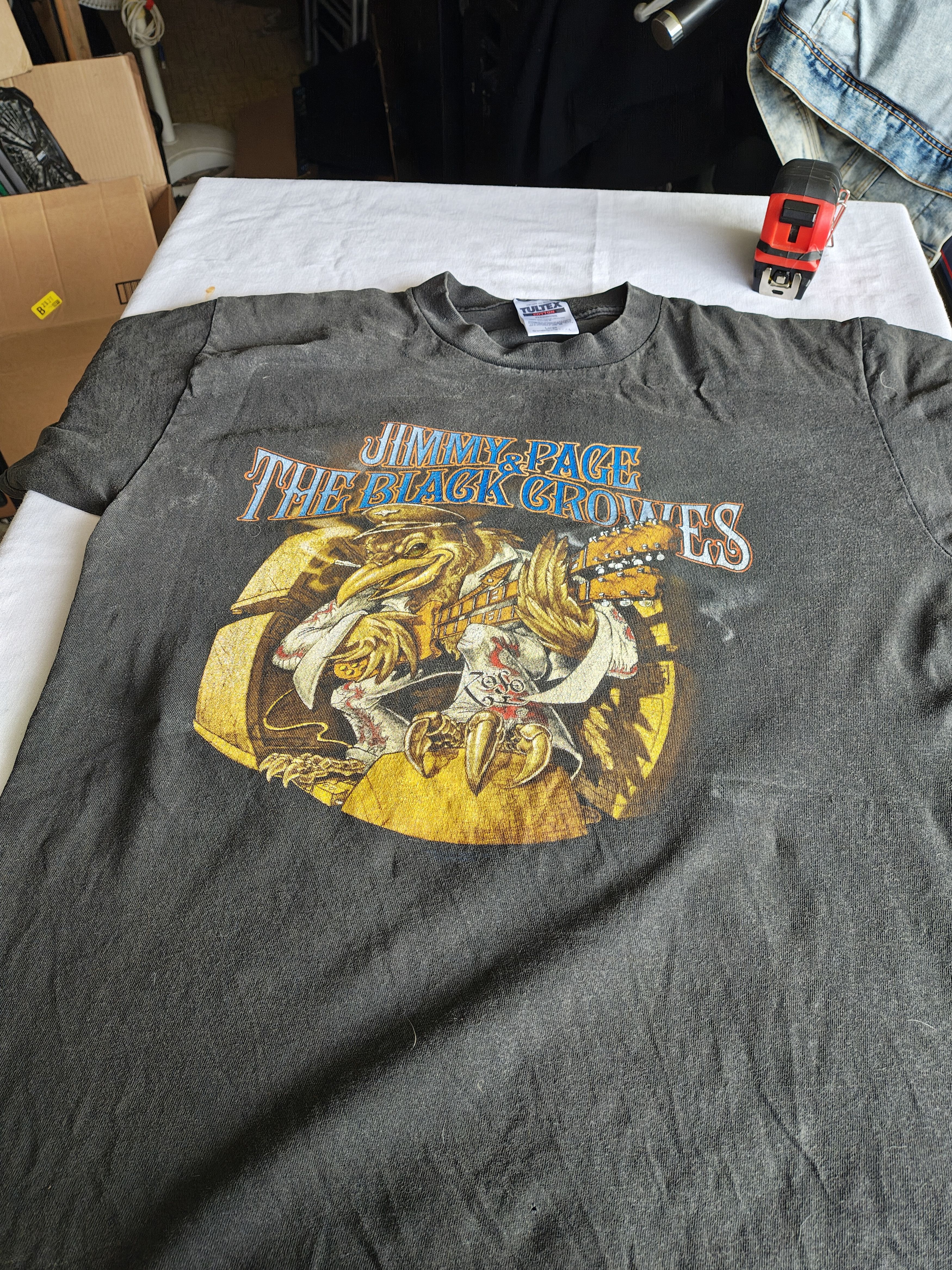 Vintage 1999 Jimmy Page & Black Crowes Tour Shirt - L - Roseland NYC Size US L / EU 52-54 / 3 - 1 Thumbnail
