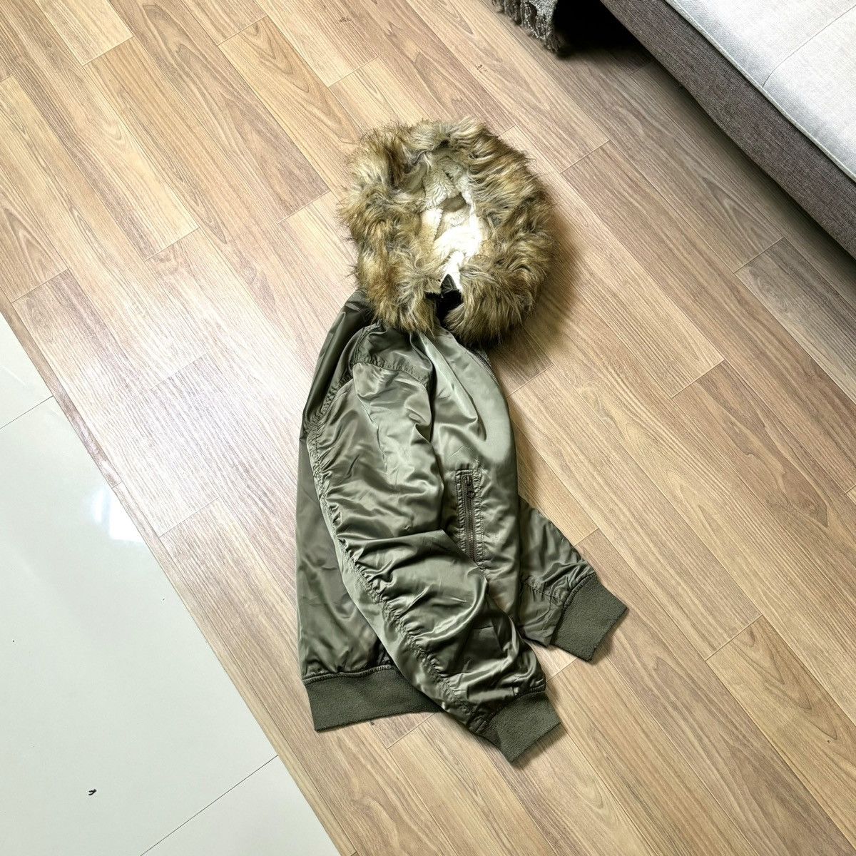 14th Addiction × If Six Was Nine × Le Grande Bleu (L.G.B.) G.O.A | Earth Fur faux jacket IfSixWasNine LGB Style Size US M / EU 48-50 / 2 - 6 Thumbnail