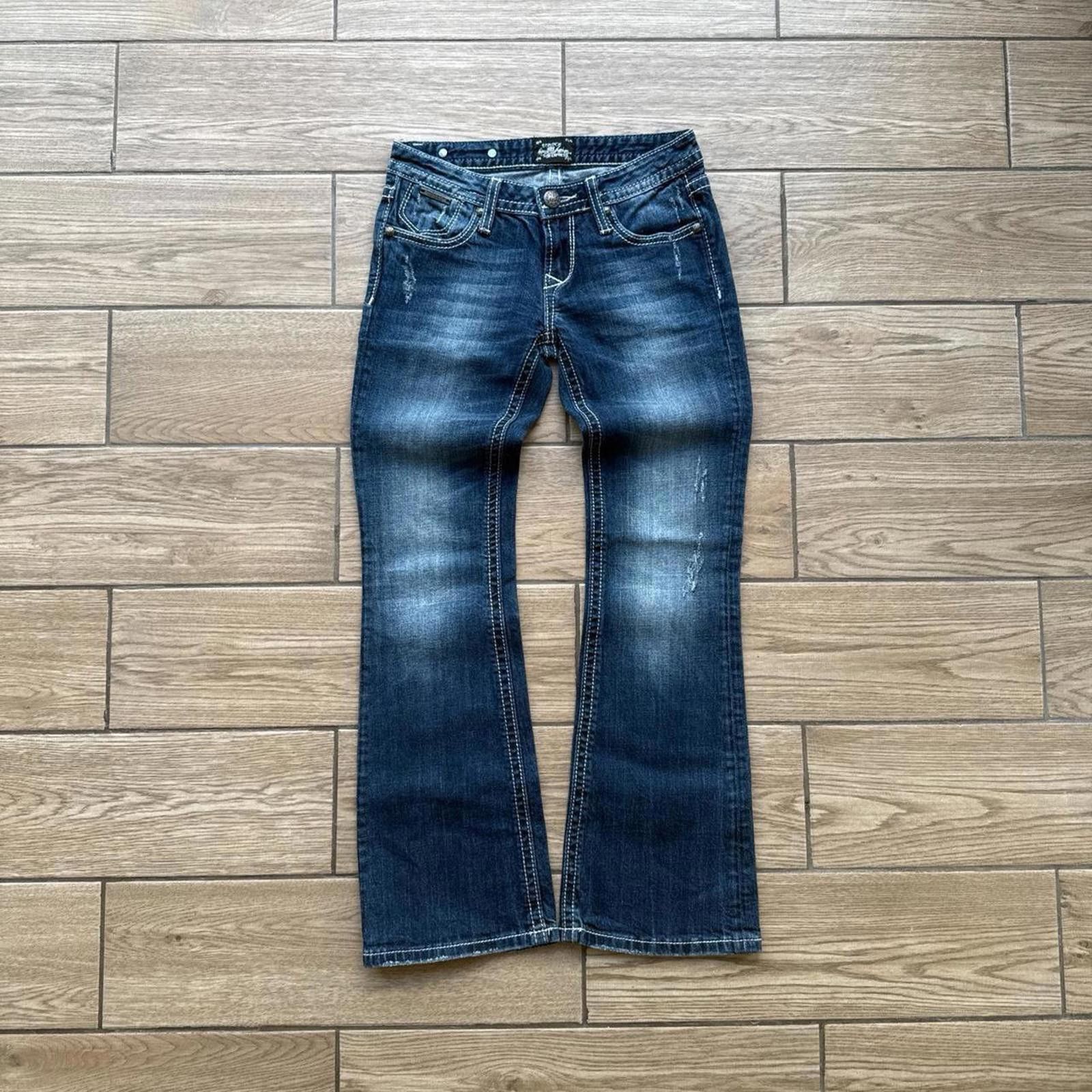 Express Y2K Be Rock for Express Boot Cut Denim 00s Jeans Size 42" / US 20 - 2 Thumbnail