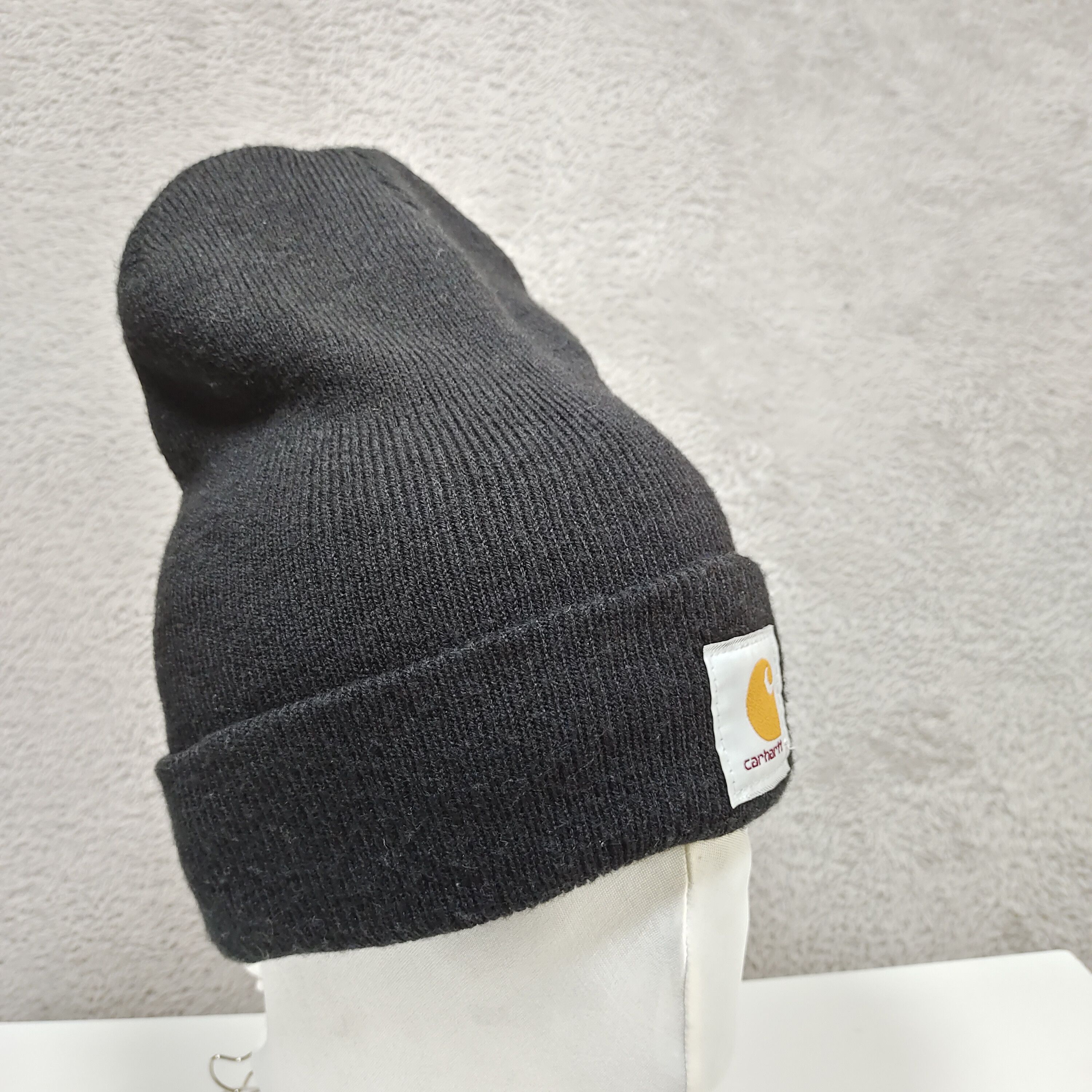 Carhartt CARHARTT KNIT CUFFED BEANIE (A18) - BLACK Size ONE SIZE - 4 Thumbnail