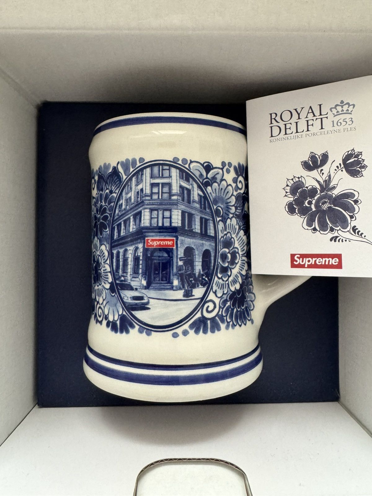 Supreme Royal Delft 190 Bowery Beer Mug