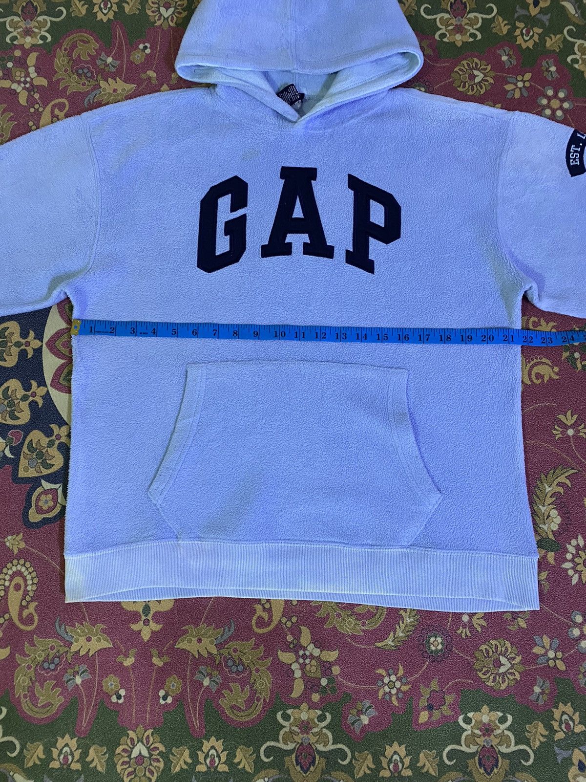 Gap GAP Big Logo Faded Color Fleece Hoodie Size US L / EU 52-54 / 3 - 11 Thumbnail