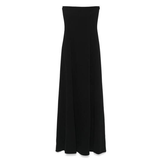 ワンピース SOLACE LONDON Woman Dress Black OS33015 BLACK/JET Solace London // Black One Shoulder Maxi Dress – VSP Consignment