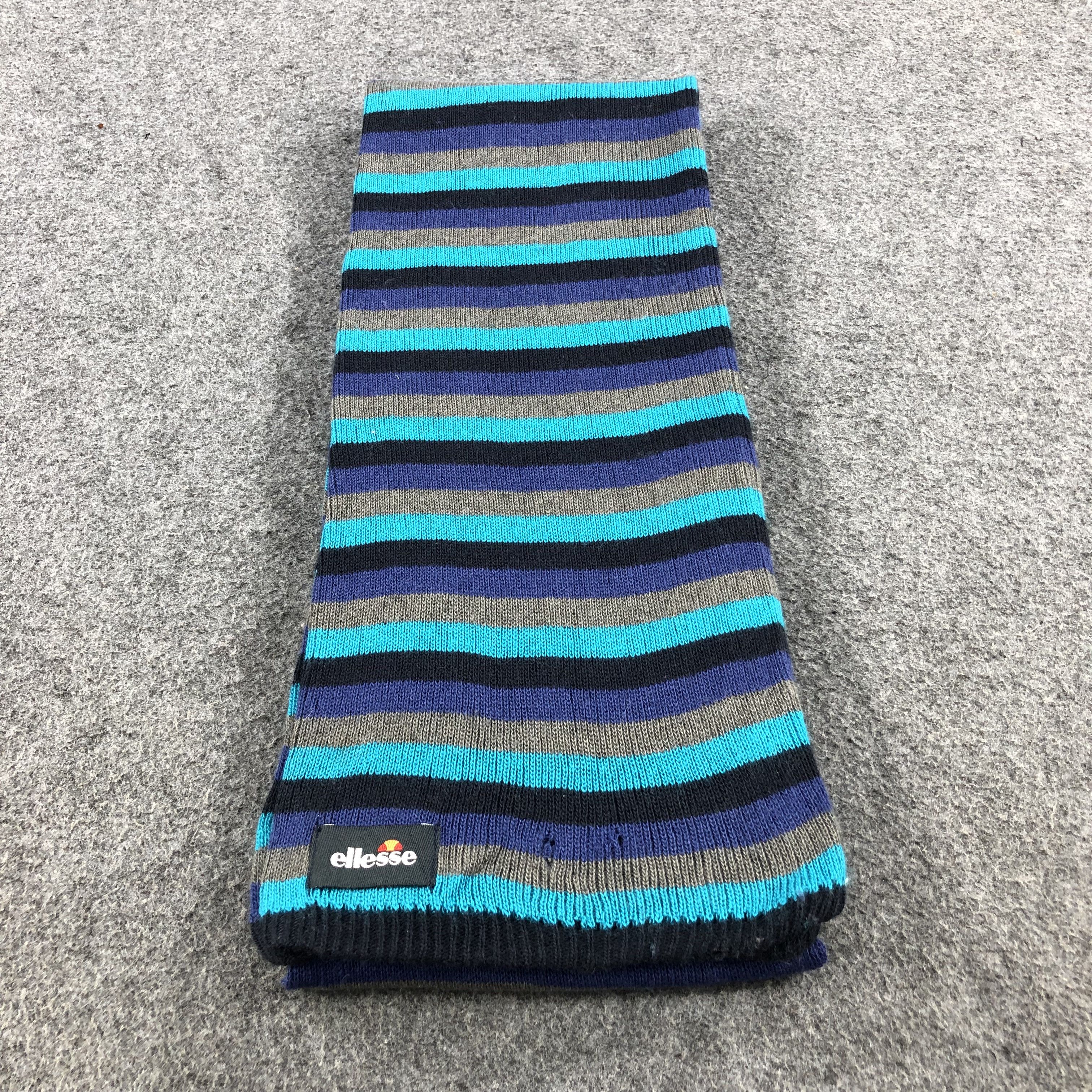 Ellesse Ellesse Striped Wool Scarf Muffler V616 Size ONE SIZE - 2 Thumbnail