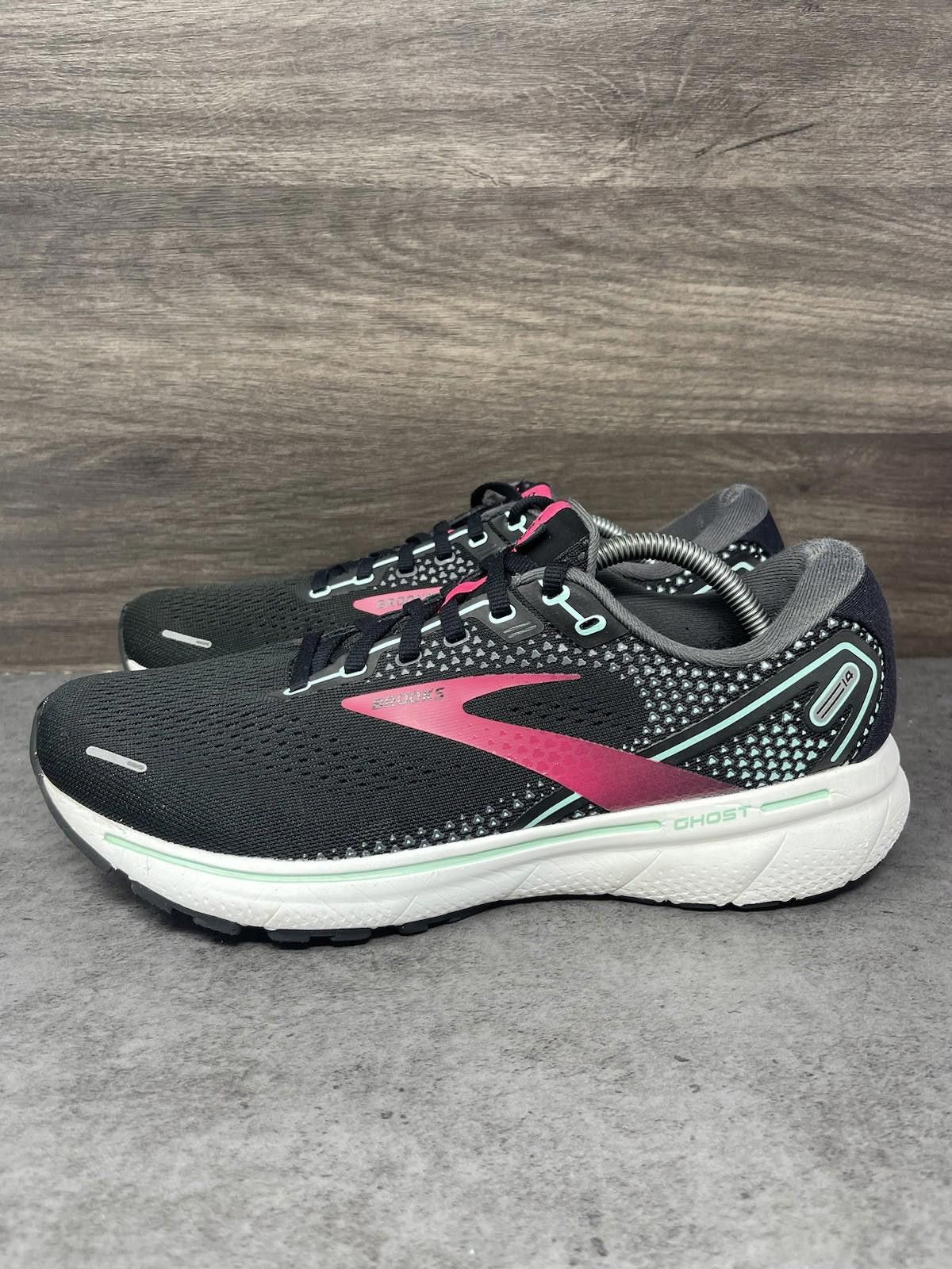 Brooks Brooks Ghost 14 Running Shoes Womens Size 11 Black Pink Size US 11 / IT 41 - 1 Thumbnail