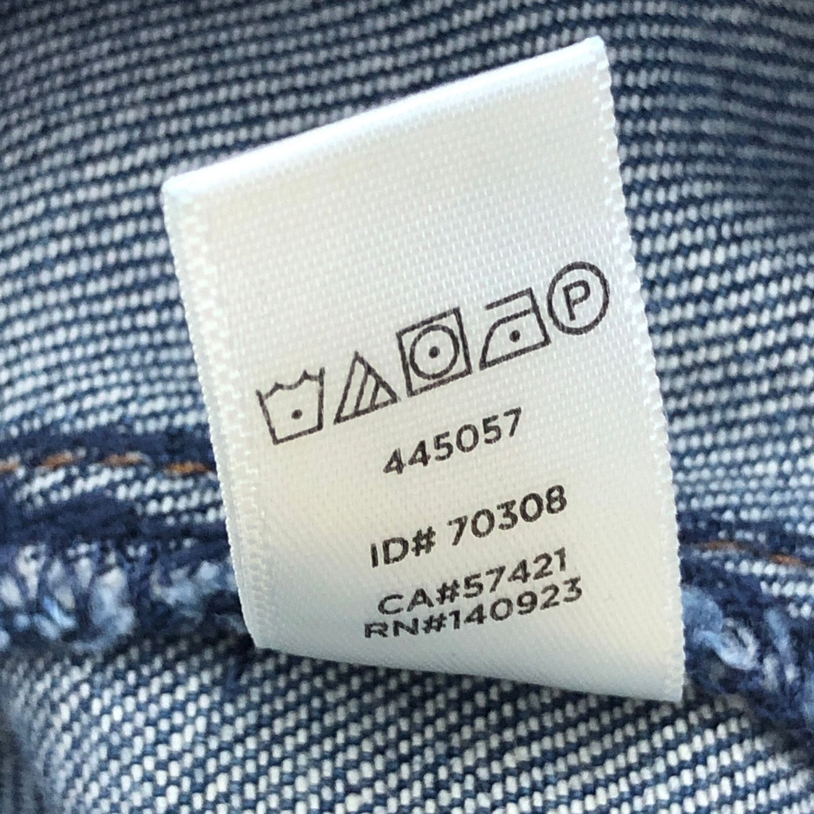 Loft Loft Petite Sz 2P Skirt Denim Jean Patch Pocket Button Front Size 28" / US 6 / IT 42 - 14 Thumbnail