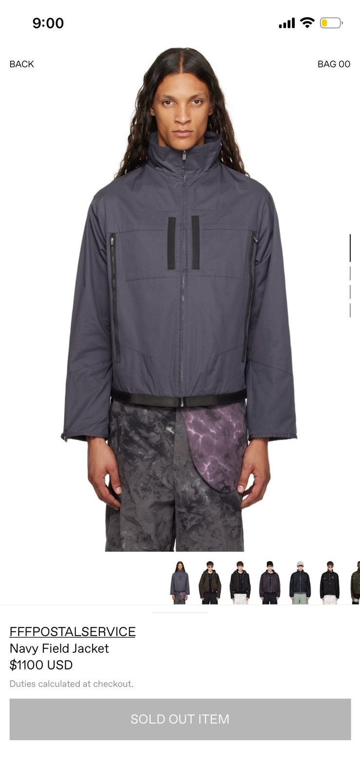 FFFPOSTALSERVICE FFFPS Navy Flight Jacket $1100 Retail Size M Size US M / EU 48-50 / 2 - 16 Thumbnail