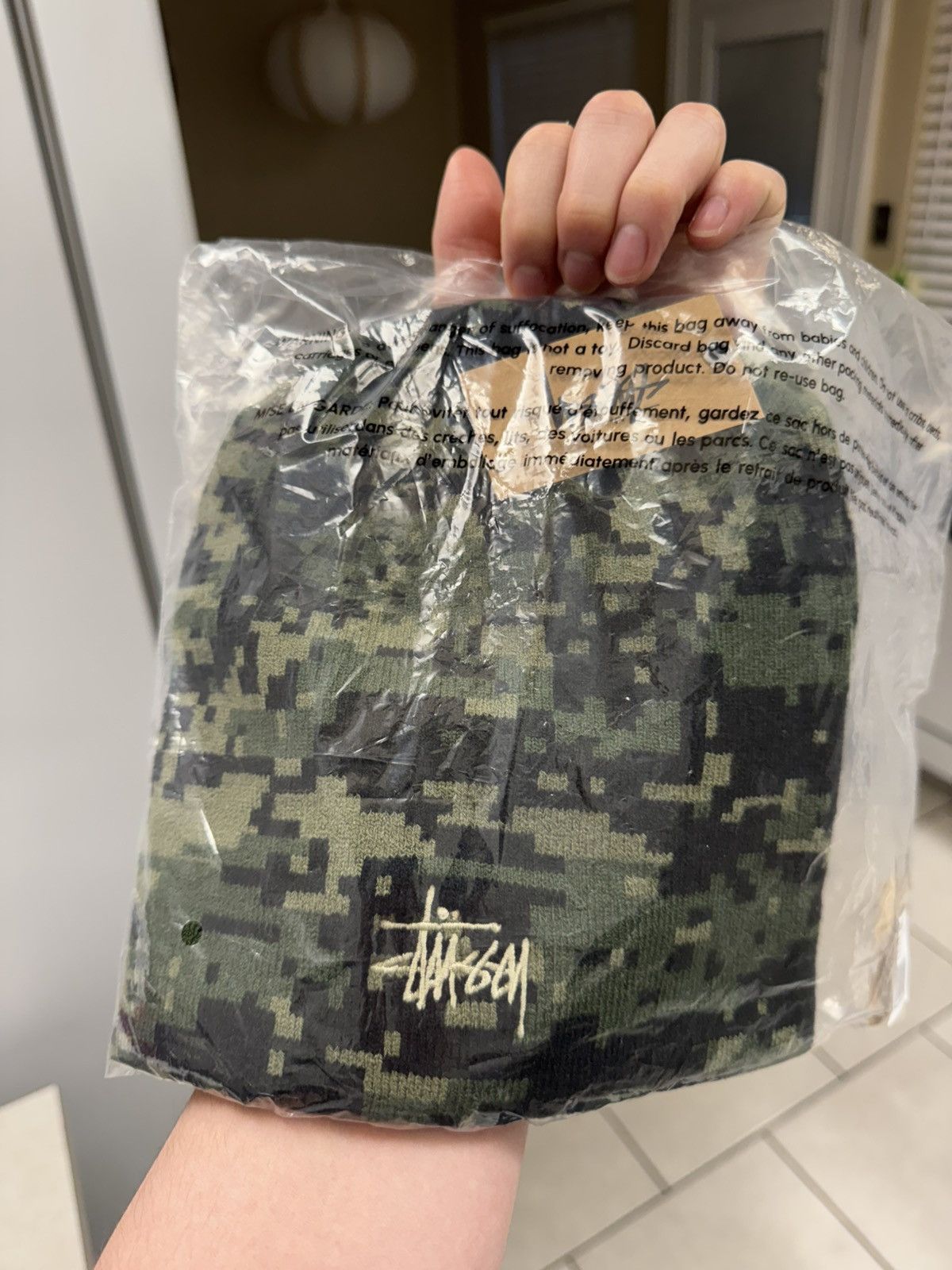 Stussy Stussy green digi camo beanie Size ONE SIZE - 1 Thumbnail