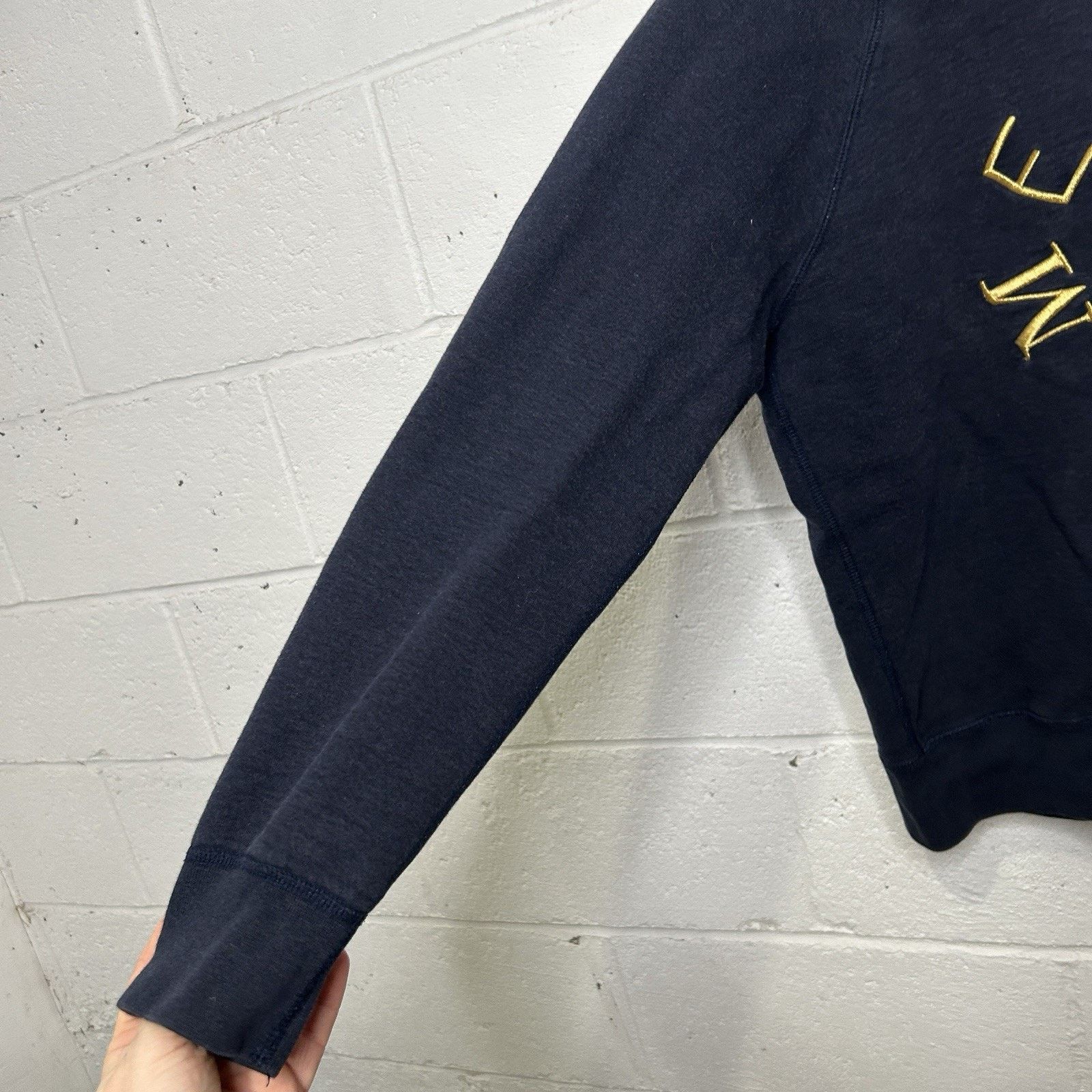 Supreme Supreme Circle Script CrewNeck Sweatshirt “Navy Gold” FW13 Size US M / EU 48-50 / 2 - 9 Thumbnail