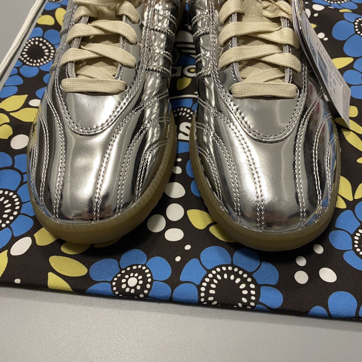 Adidas × Wales Bonner US 11 Wales Bonner x Adidas Samba Metallic Silver IH5777 Size US 11 / EU 44 - 4 Thumbnail